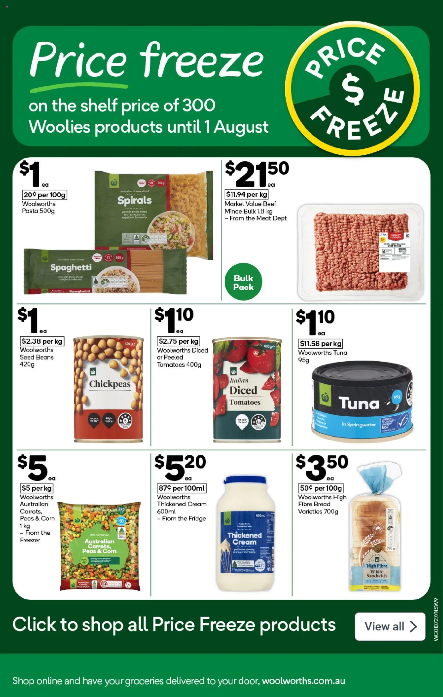Woolworths catalogue - valid from 01/07/2026 | Page: 9 | Products: Shelf, Tomatoes, Meat, Freezer