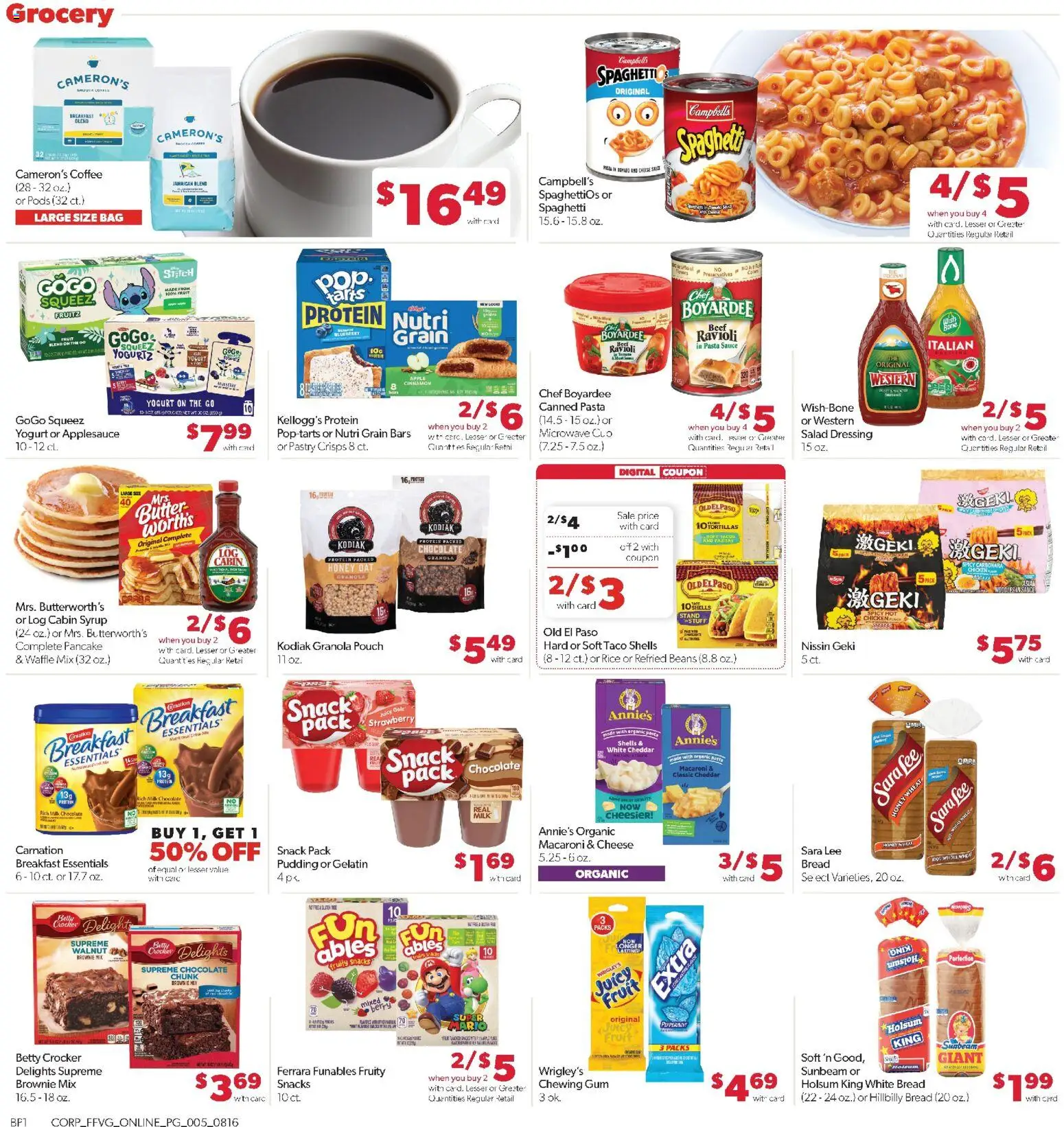 Family Fare Weekly Ad - MI - valid from 08/16/2026 | Page: 10 | Products: Noodles, Beef, Fruit, Pudding