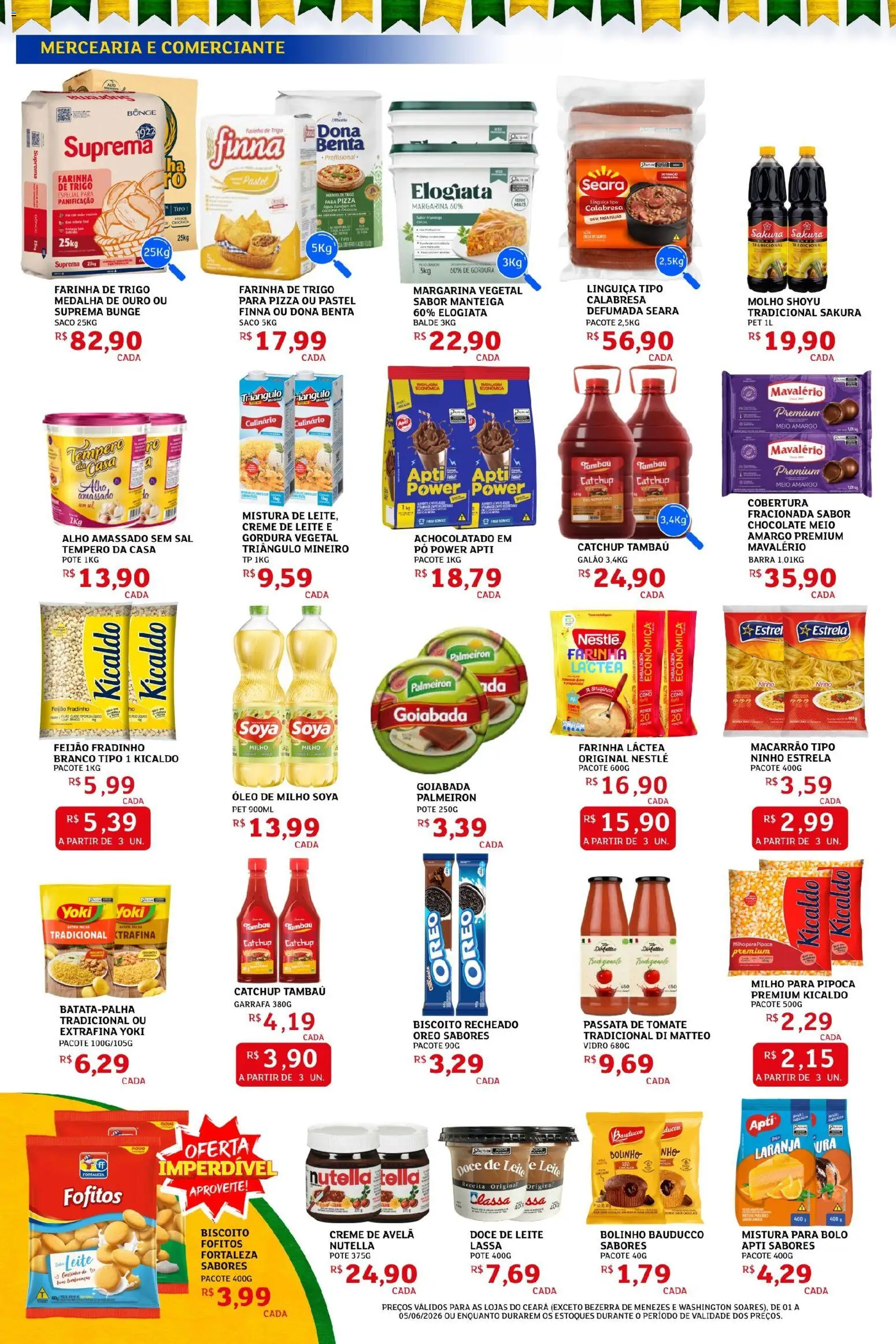 Assaí Atacadista Folheto - válido de 01.06.2026 | Página: 2 | Produtos: Manteiga, Doce de leite, Pipoca, Mistura para bolo