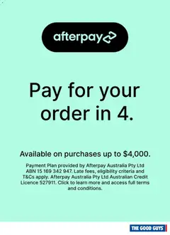 Preview of The Good Guys catalogue Afterpay - valid from 13.05.2026