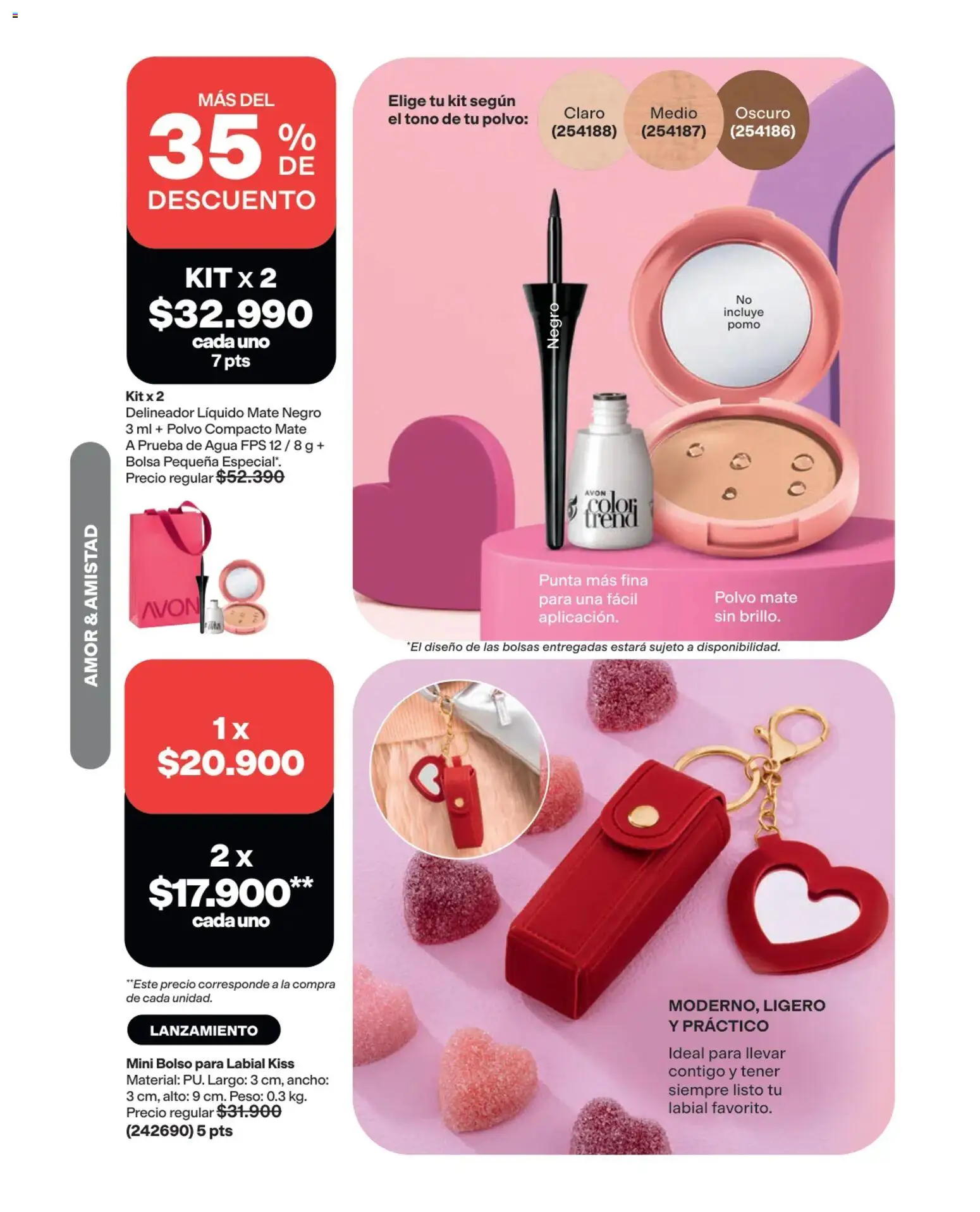 Avon revista - valida desde el 03/08/2026 | Página: 32 | Productos: Bolso, Bolsa, Polvo, Delineador
