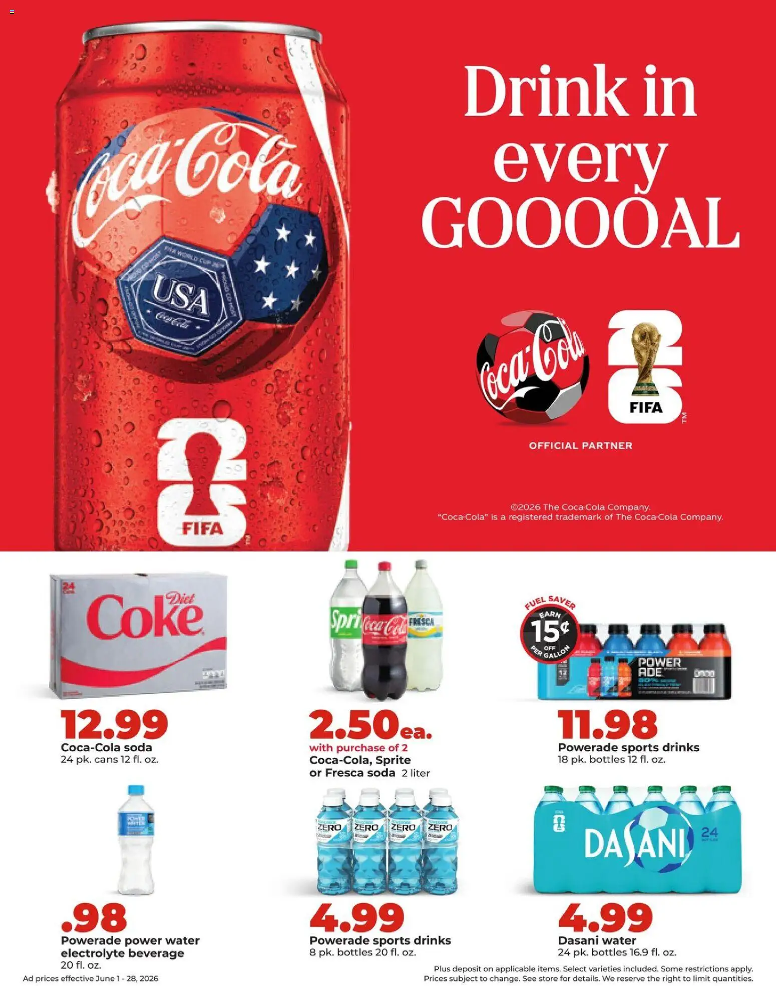 HyVee Monthly Ad - valid from 01.06.2026 | Page: 2 | Products: Water