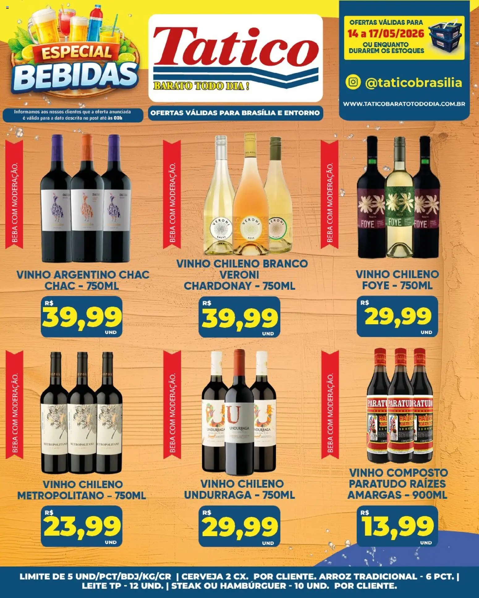 Tatico Folheto - válido de 16.05.2026 | Página: 35 | Produtos: Leite, Cerveja, Arroz, Hambúrguer