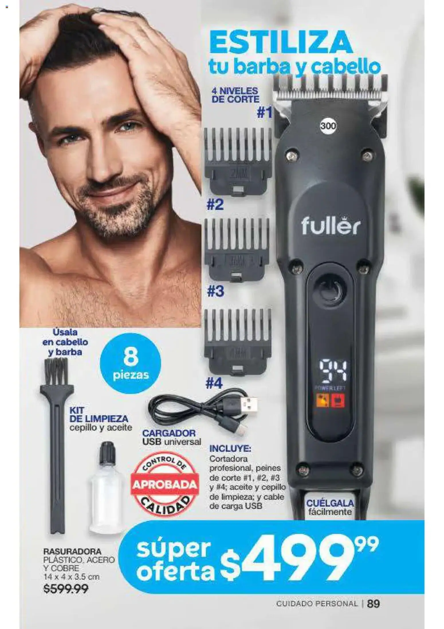 Nuevas ofertas de Fuller válidas en toda la República Mexicana desde el 16/09/2026. ¡Encuentra las mejores ofertas en Fuller campaña 12 2026! | Página: 90 | Productos: Usb, Cepillo, Aceite, Cargador