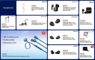 Preview of Canada Computers weekly flyer from shop Canada Computers valid from Jul 28, 2026 | Page: 9 | Products: Audio, Headphones