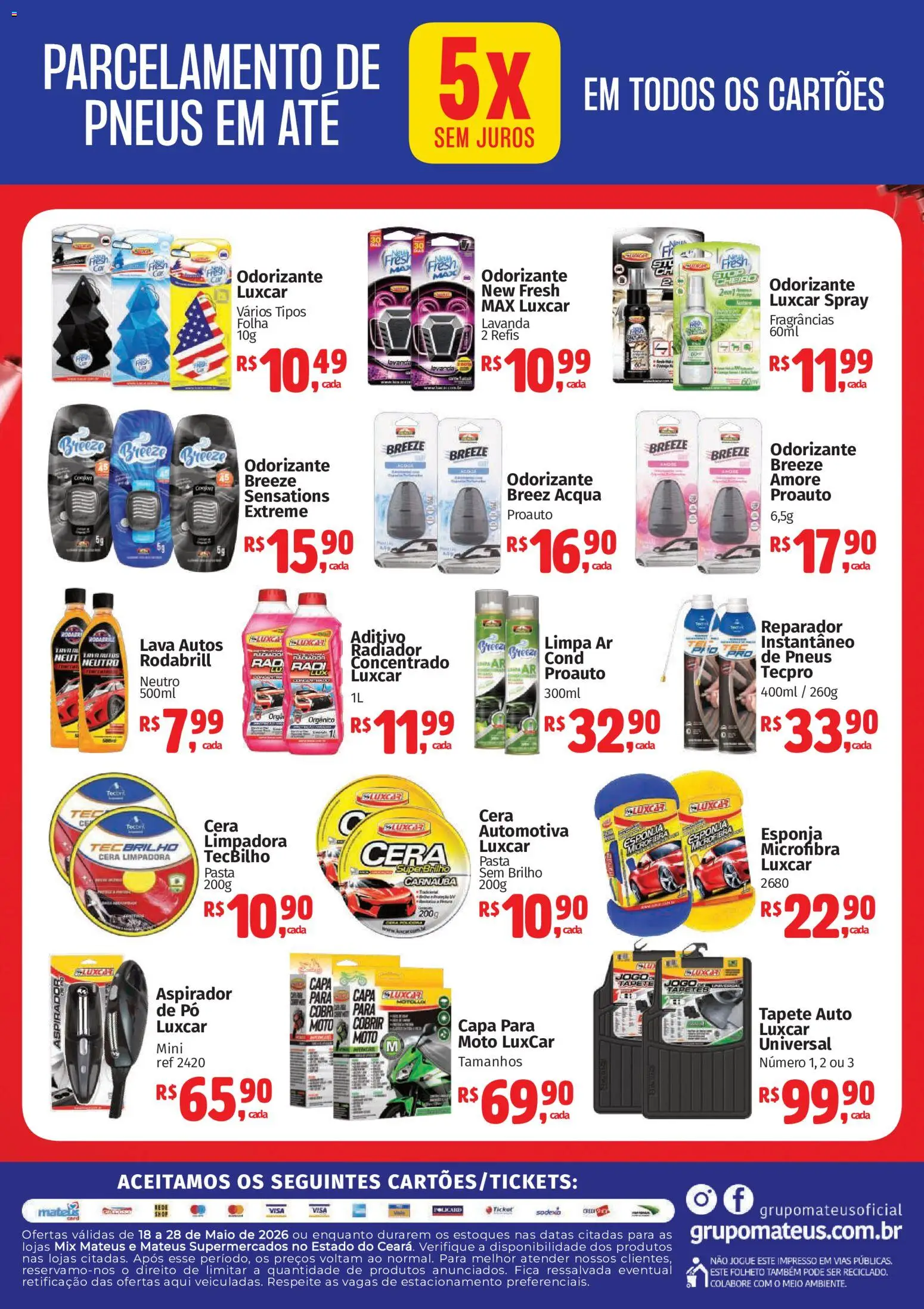Mateus Folheto - válido de 18.05.2026 | Página: 2 | Produtos: Pó, Radiador, Pasta, Jogos