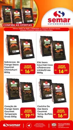 Semar Supermercado ofertas Seara Gourmet - Pré-Visualização do folheto da loja Semar Supermercado, válido de 18/09/2026