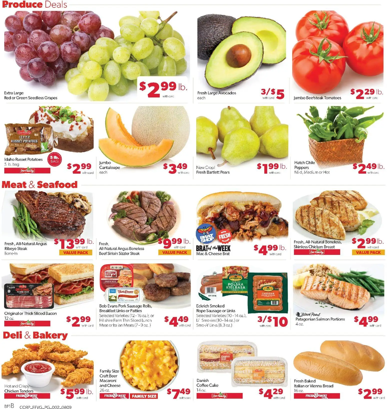 Family Fare Weekly Ad - MI - valid from 08/09/2026 | Page: 2 | Products: Coffee, Sausage, Steak, Pears
