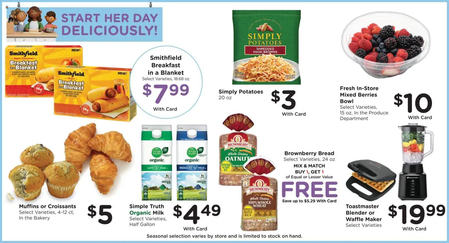 Dillons Weekly Ad - valid from 06.05.2026 | Page: 5 | Products: Blanket, Berries, Potatoes, Croissants
