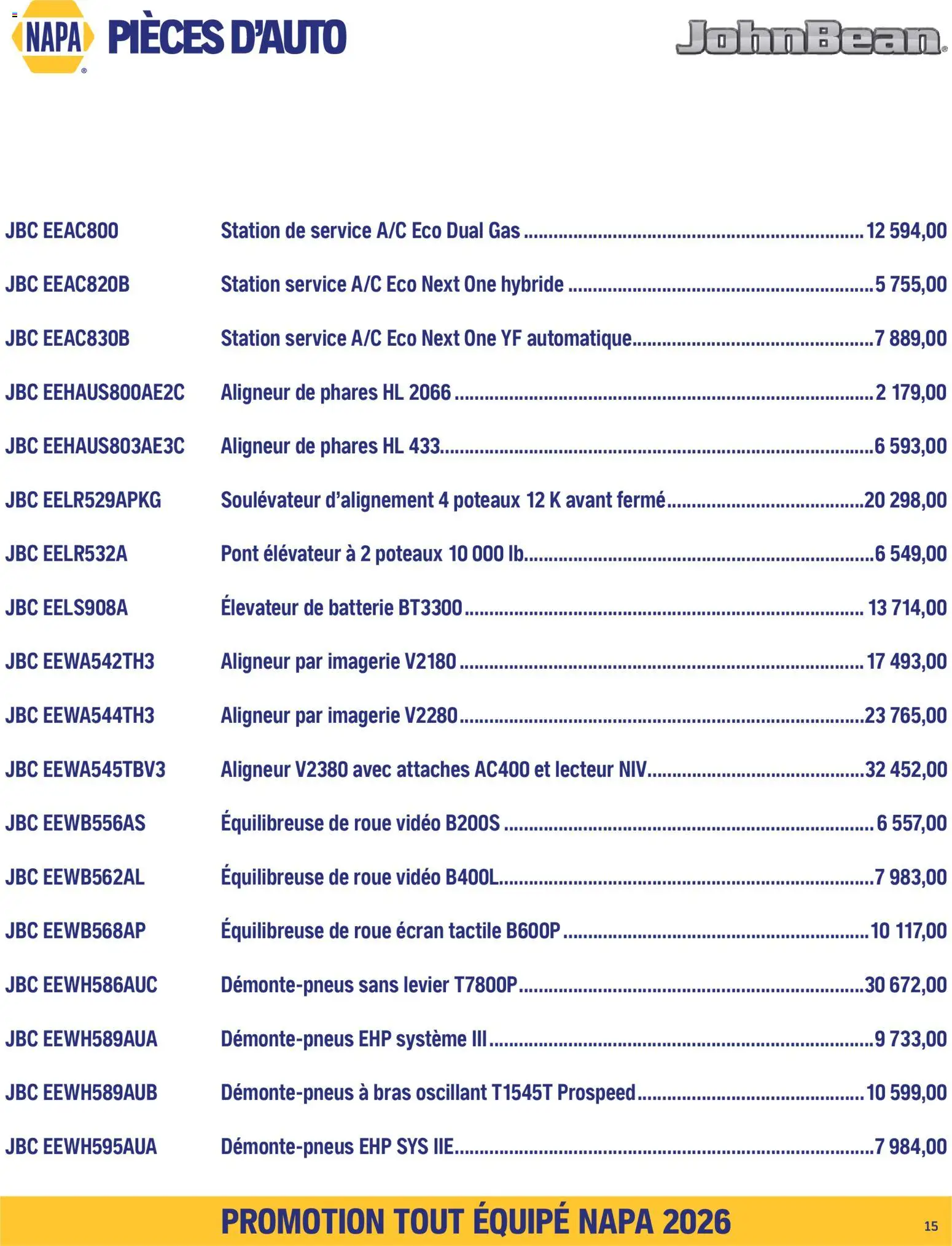 NAPA Auto Parts flyer valid from Sep 1, 2026 | Page: 17 | Products: Video