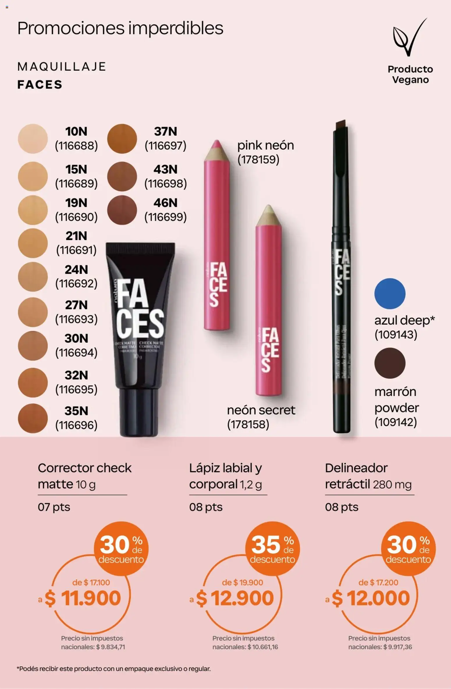 Catálogo Natura Ciclo 13 │ válido desde el 02/09/2026 | Página: 68 | Productos: Maquillaje, Delineador, Lápiz labial