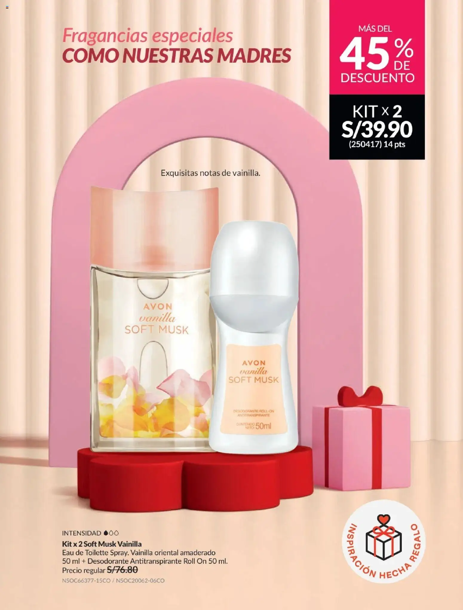 Catálogo Avon válido desde 21/04/2026 | Página: 23 | Productos: Desodorante, Antitranspirante, EAU de Toilette