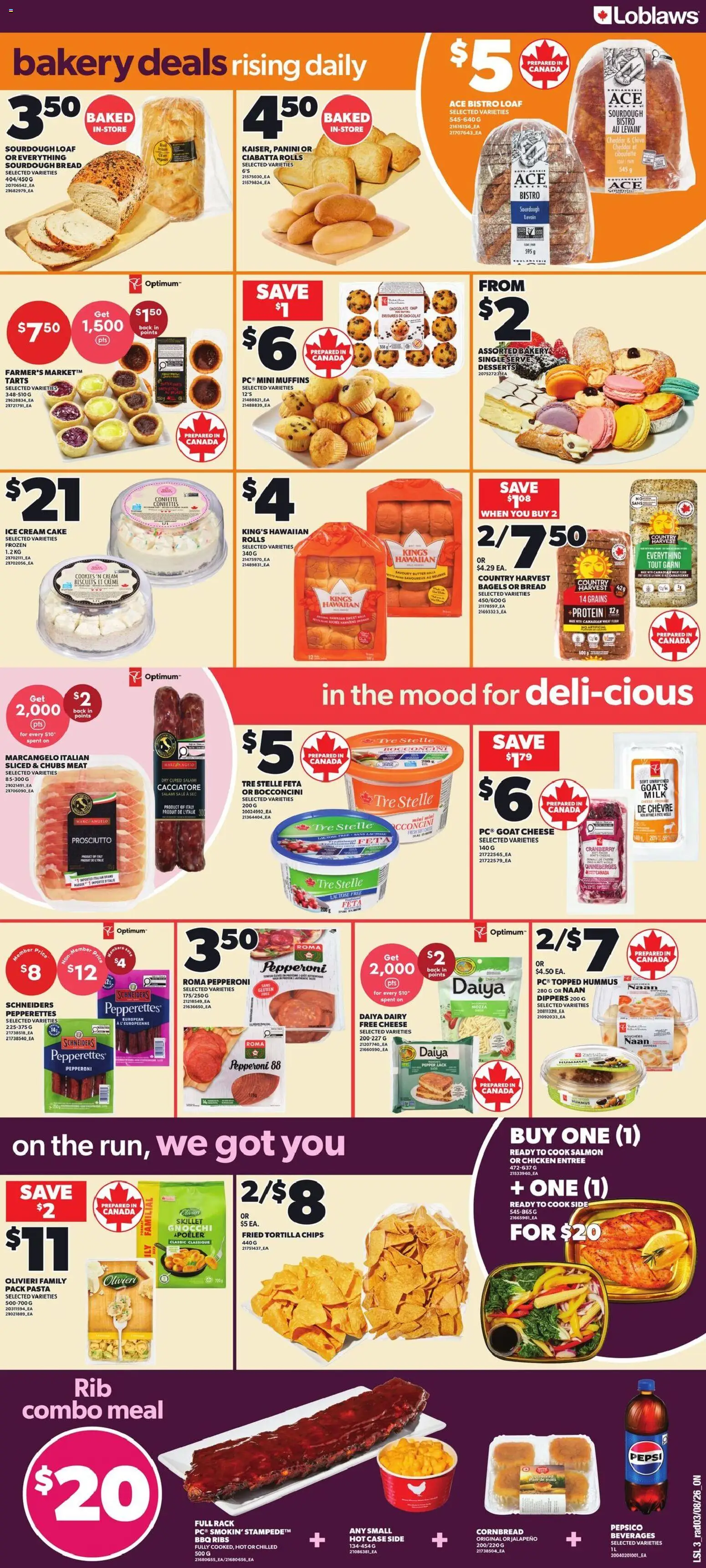 Loblaws flyer valid from Aug 6, 2026 | Page: 4 | Products: Case, Cheese, Chocolate, Chicken