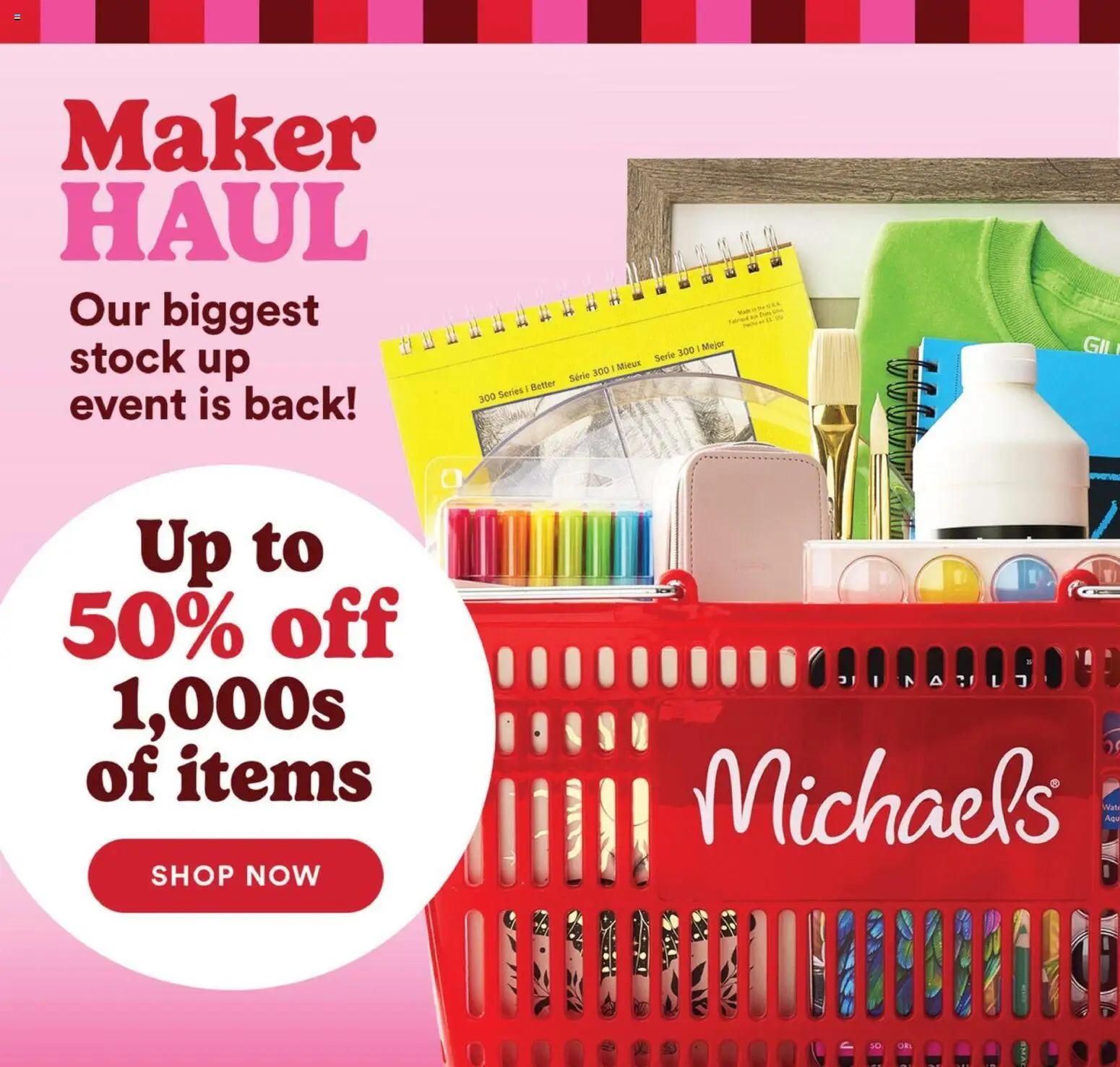 Michaels flyer valid from Aug 9, 2026 | Page: 1