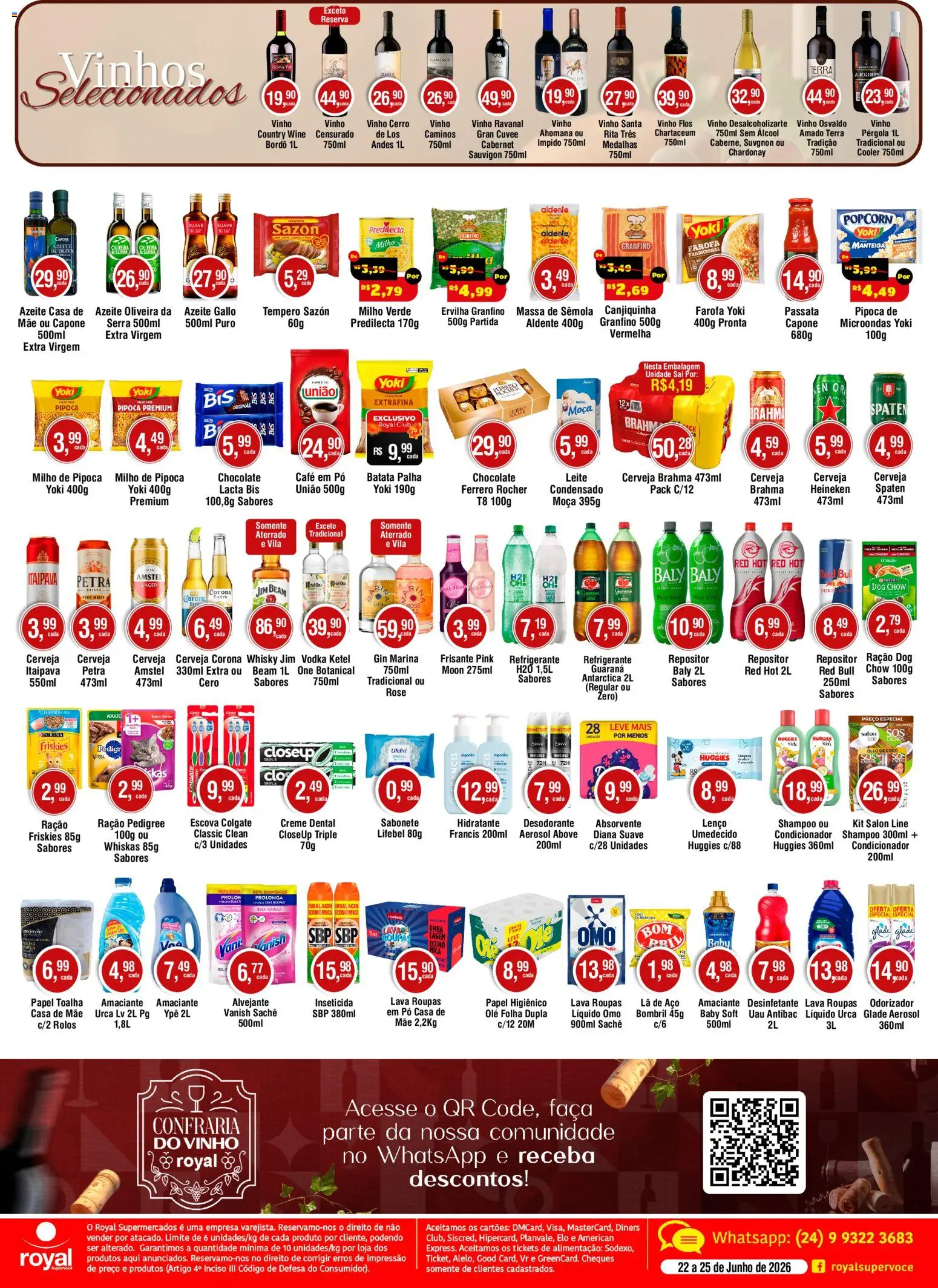 Royal Supermercados Folheto - válido de 22/06/2026 | Página: 2 | Produtos: Pó, Massa, Creme, Azeite