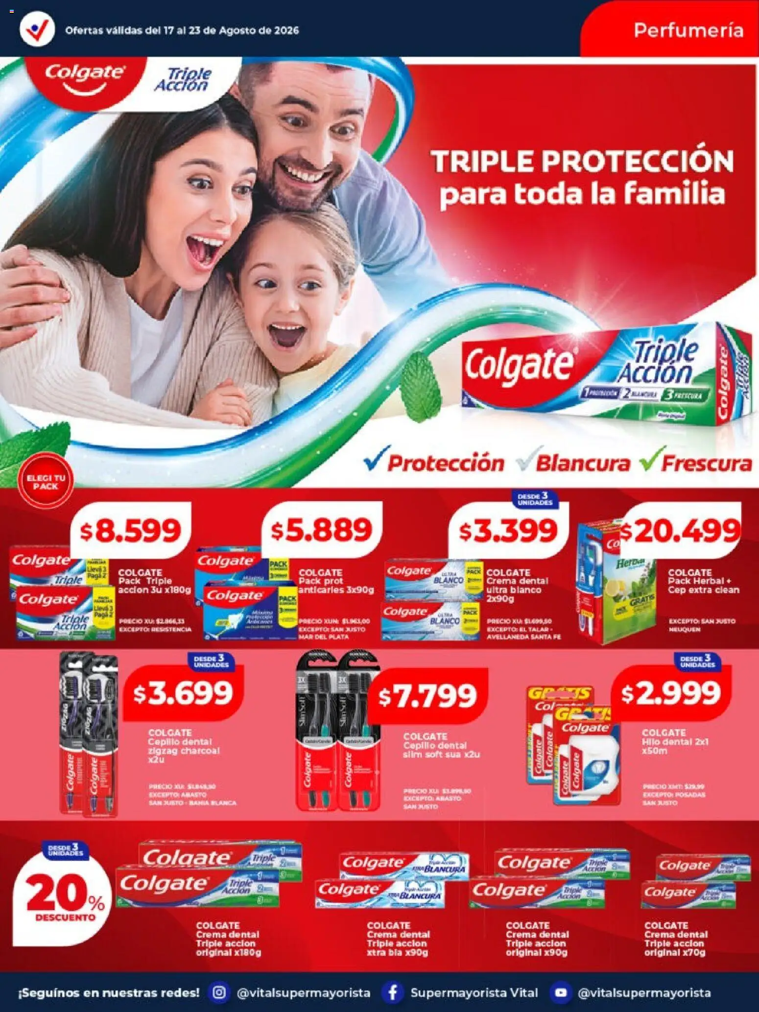 Vital - Ofertas │ válido desde el 17/08/2026 | Página: 5 | Productos: Cepillo, Hilo dental, Crema