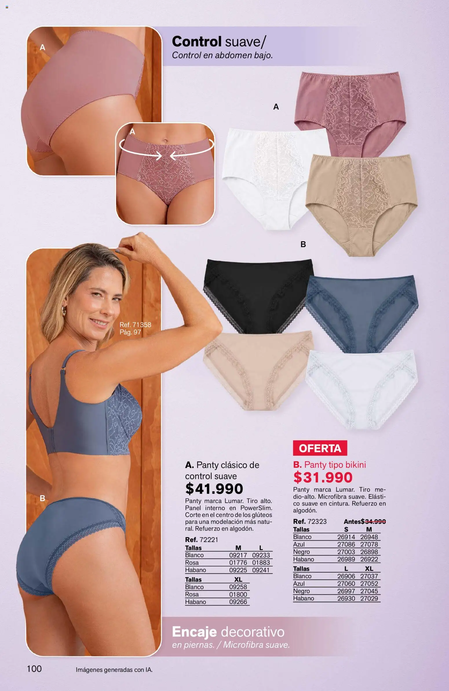 Leonisa revista - valida desde el 11/09/2026 | Página: 100 | Productos: Algodón, Bikini