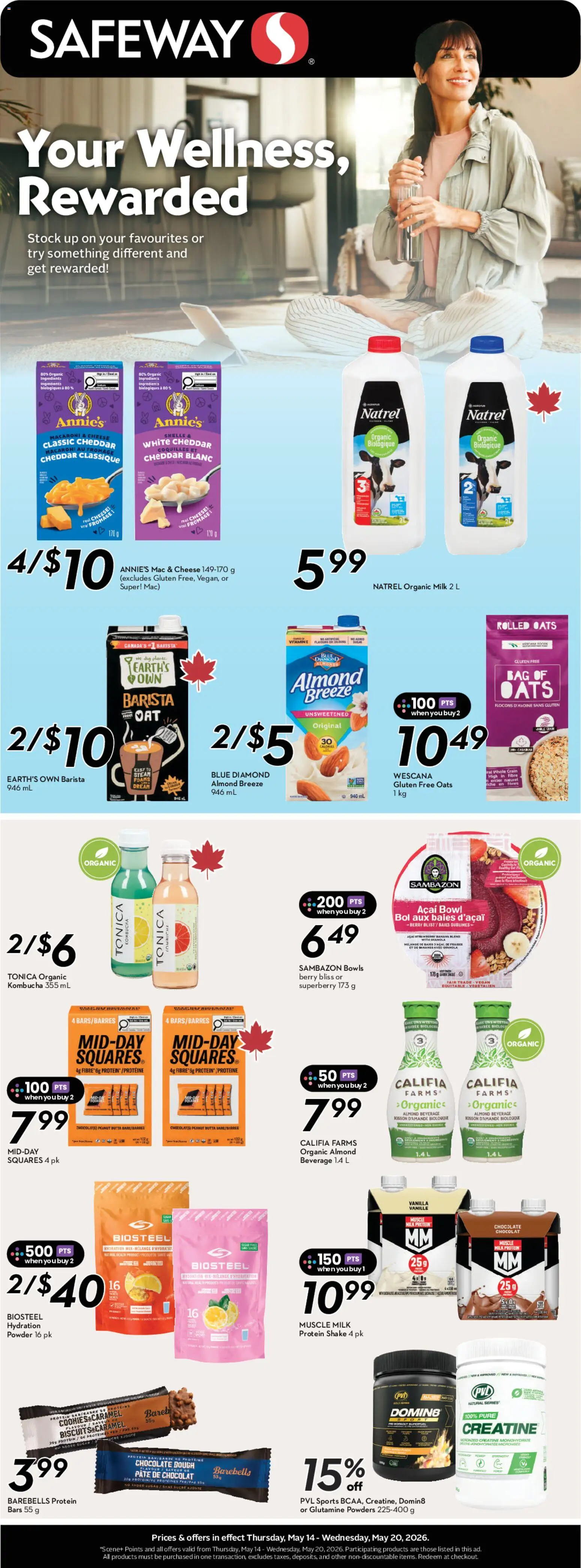 Safeway flyer valid from 14.05.2026 | Page: 23 | Products: Powder, Milk, Cheese, Chocolate