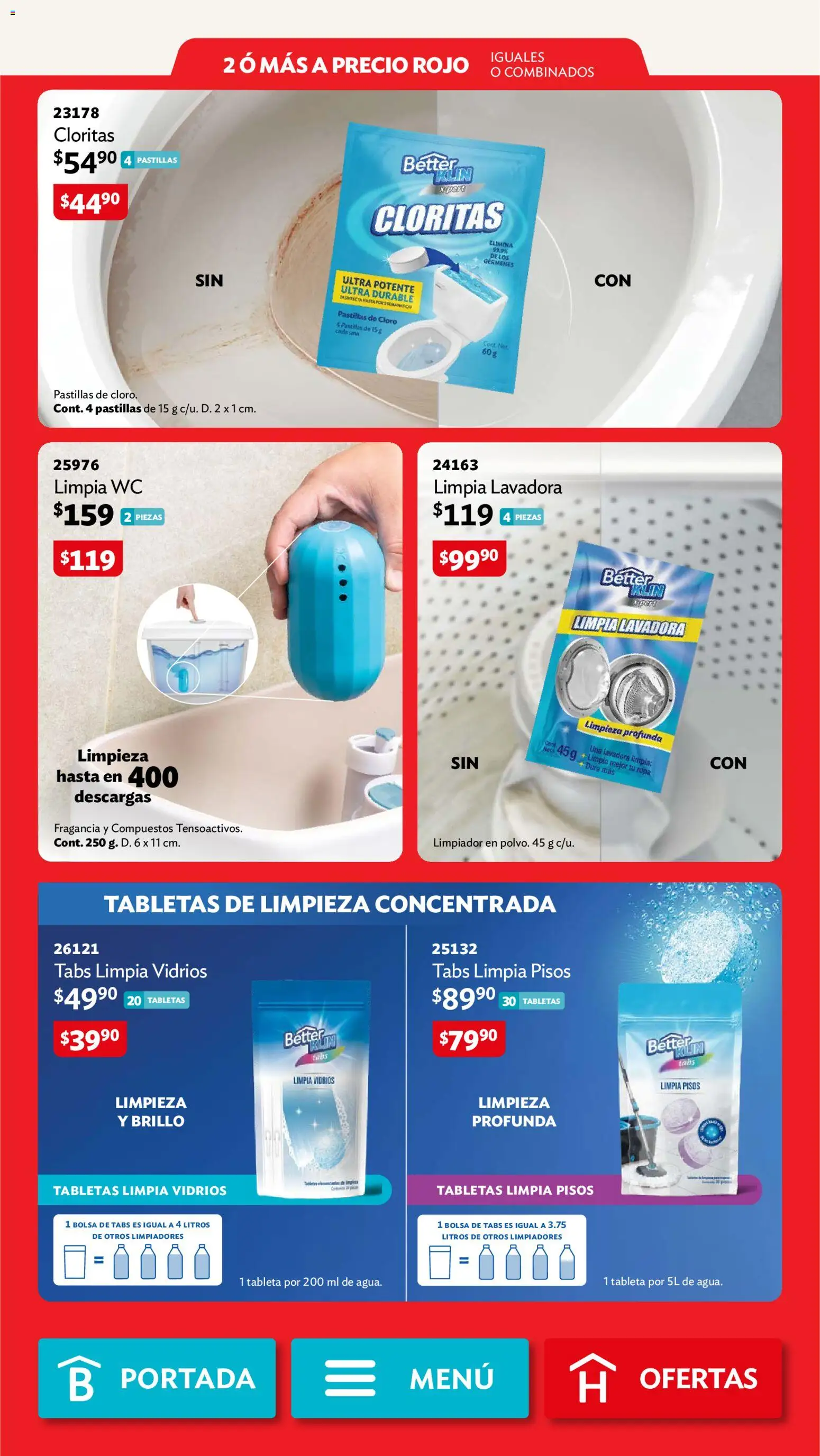 Nuevas ofertas de Betterware válidas en toda la República Mexicana desde el 31/08/2026. ¡Encuentra las mejores ofertas en Betterware campaña 9 2026! | Página: 89 | Productos: Lavadora, Cloro, Ropa, Fragancia