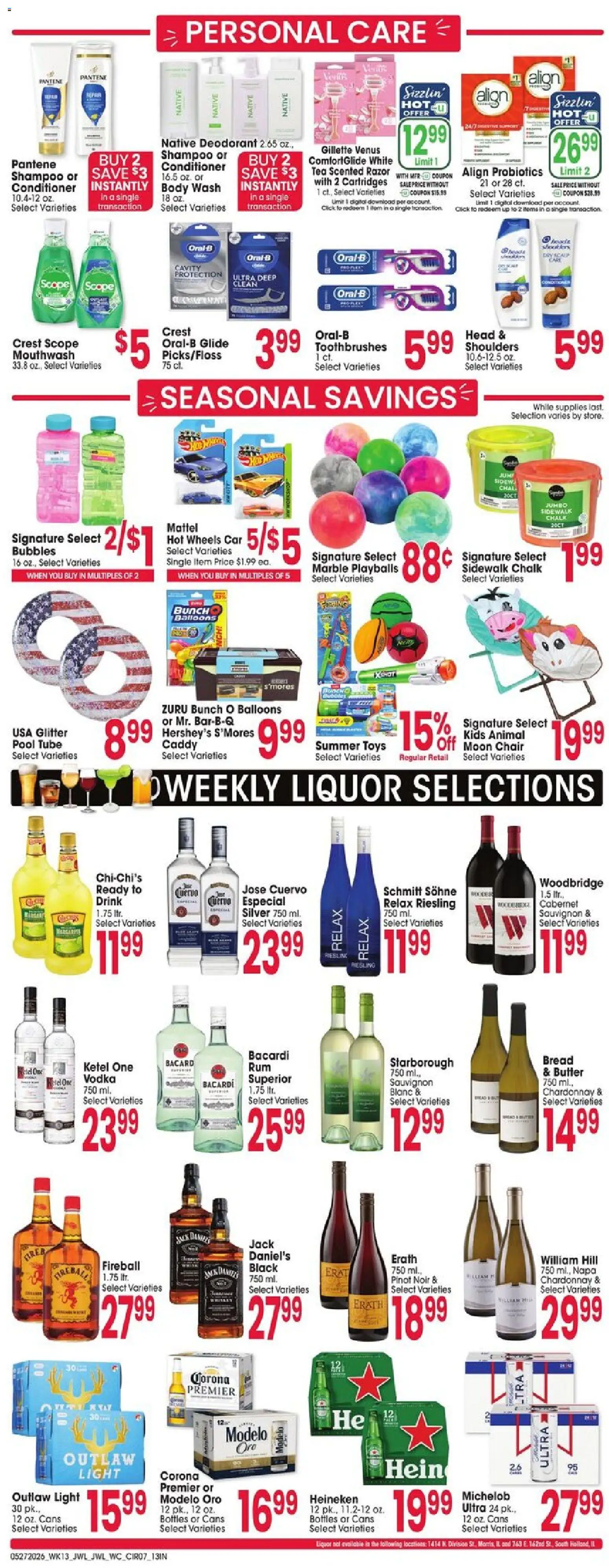Jewel Osco Weekly Ad - IN - valid from 27.05.2026 | Page: 7 | Products: Conditioner, Butter, Mouthwash, Body Wash
