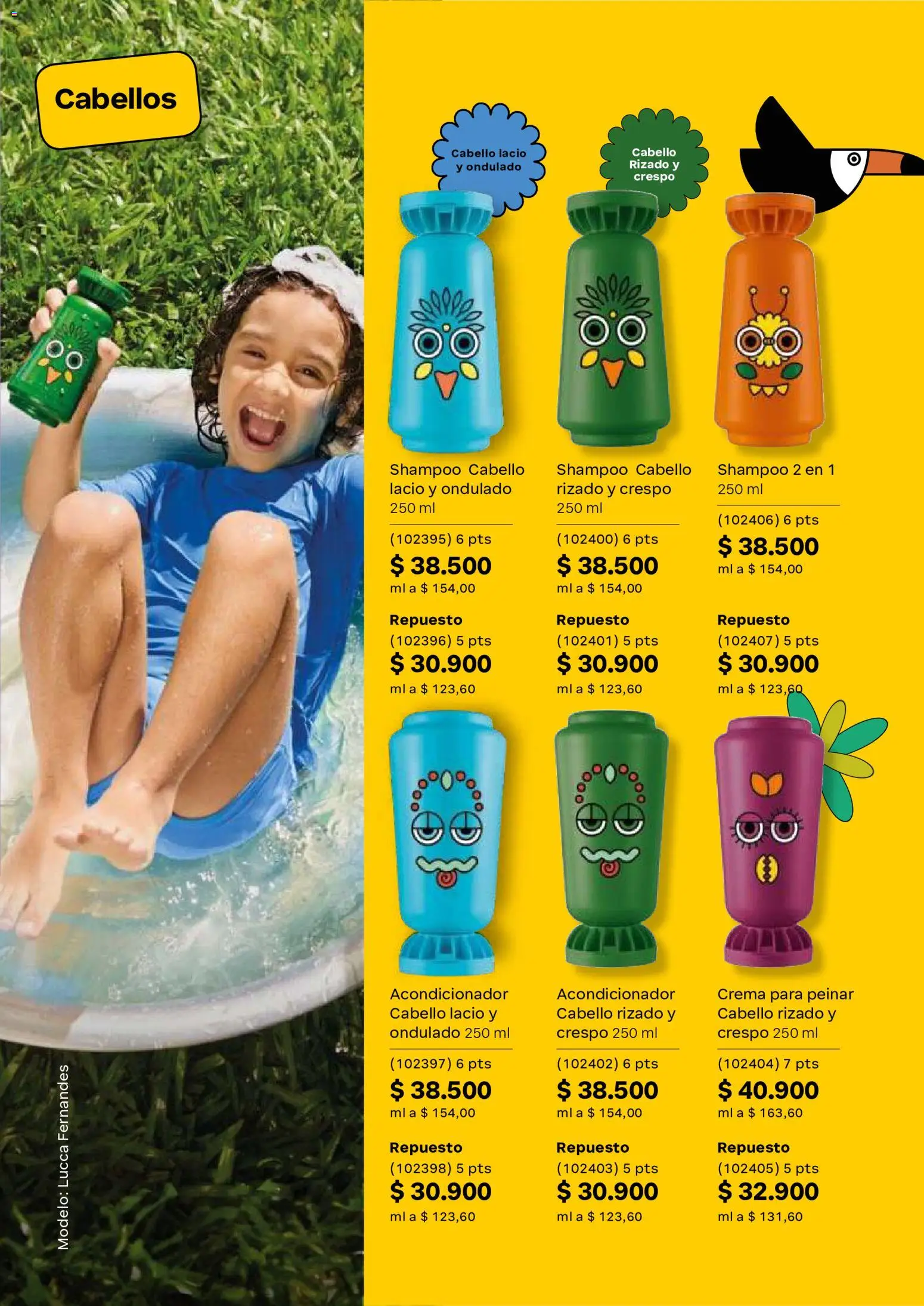 Natura revista - valida desde el 02/09/2026 | Página: 168 | Productos: Crema, Shampoo, Acondicionador