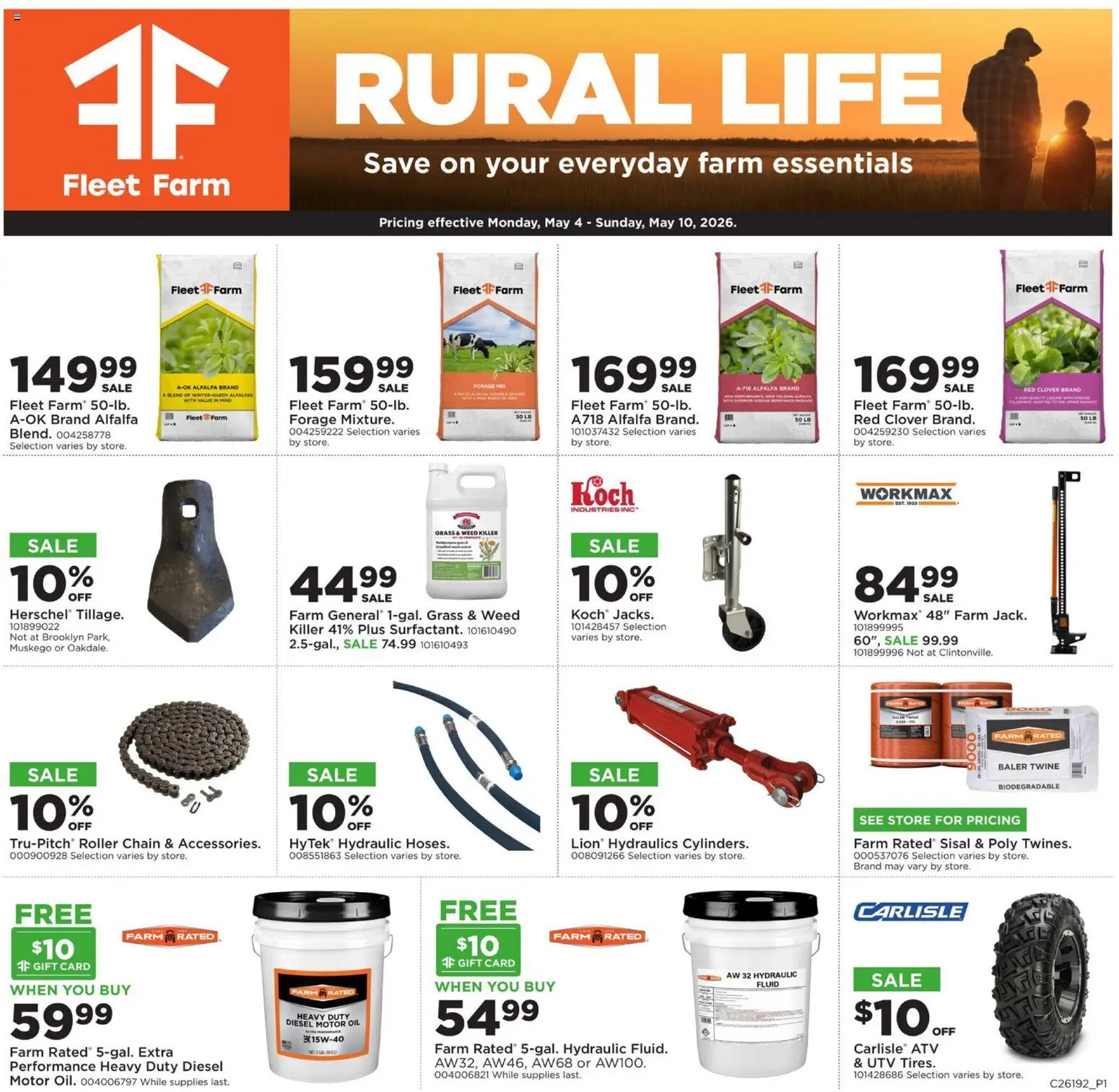 Mills Fleet Farm Rural Life - valid from 04.05.2026 | Page: 1
