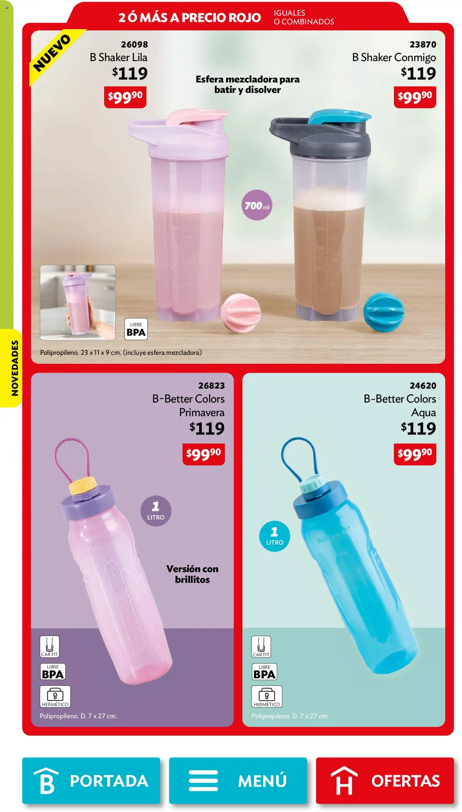 Nuevas ofertas de Betterware válidas en toda la República Mexicana desde el 28/09/2026. ¡Encuentra las mejores ofertas en Betterware campaña 10 2026! | Página: 102