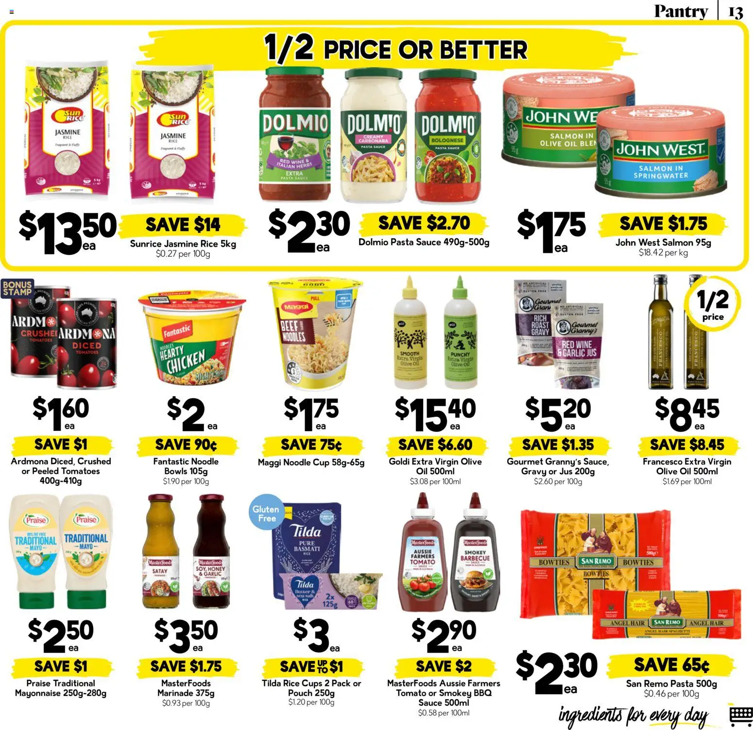 Drakes catalogue - valid from 12/08/2026 | Page: 13 | Products: Jasmine rice, Noodles, Beef, Salmon