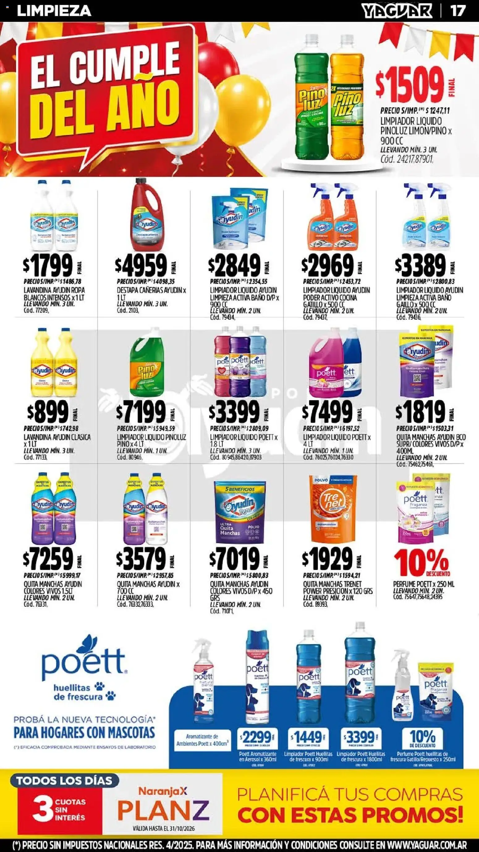 Revista de ofertas Yaguar - Página 19 - Ofertas válidas hasta el 1 de noviembre de 2026