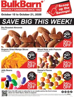 Preview of Bulk Barn weekly flyer from shop Bulk Barn valid from Oct 15, 2026