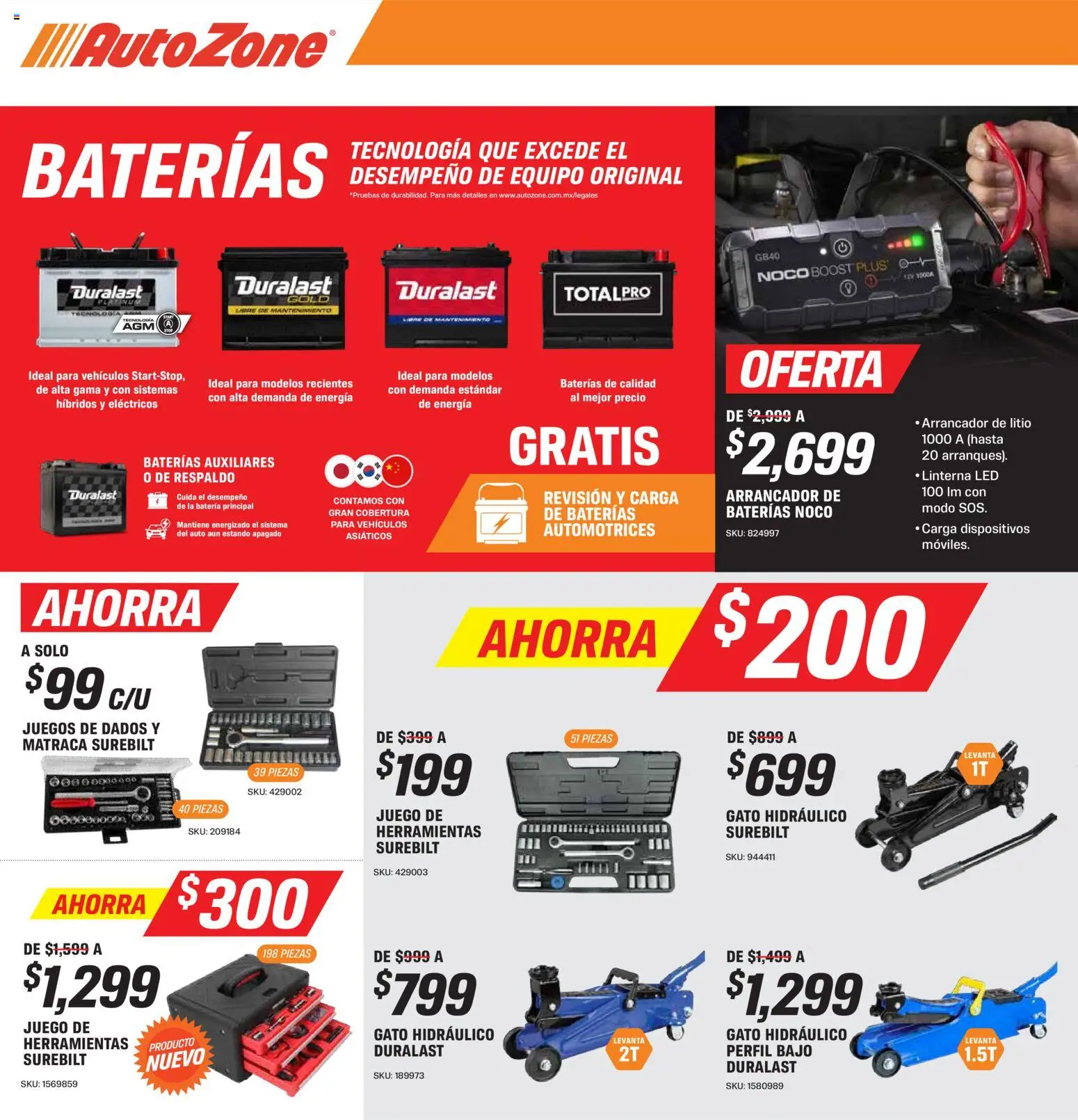 Nuevas ofertas de AutoZone válidas en toda la República Mexicana desde el 27/09/2026. ¡Encuentra las mejores ofertas en AutoZone catálogo! | Página: 2