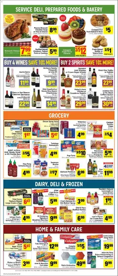 Preview of Lucky Supermarkets weekly ads valid from 07/15/2026 | Page: 2 | Products: Broccoli, Butter, Pork, Vodka