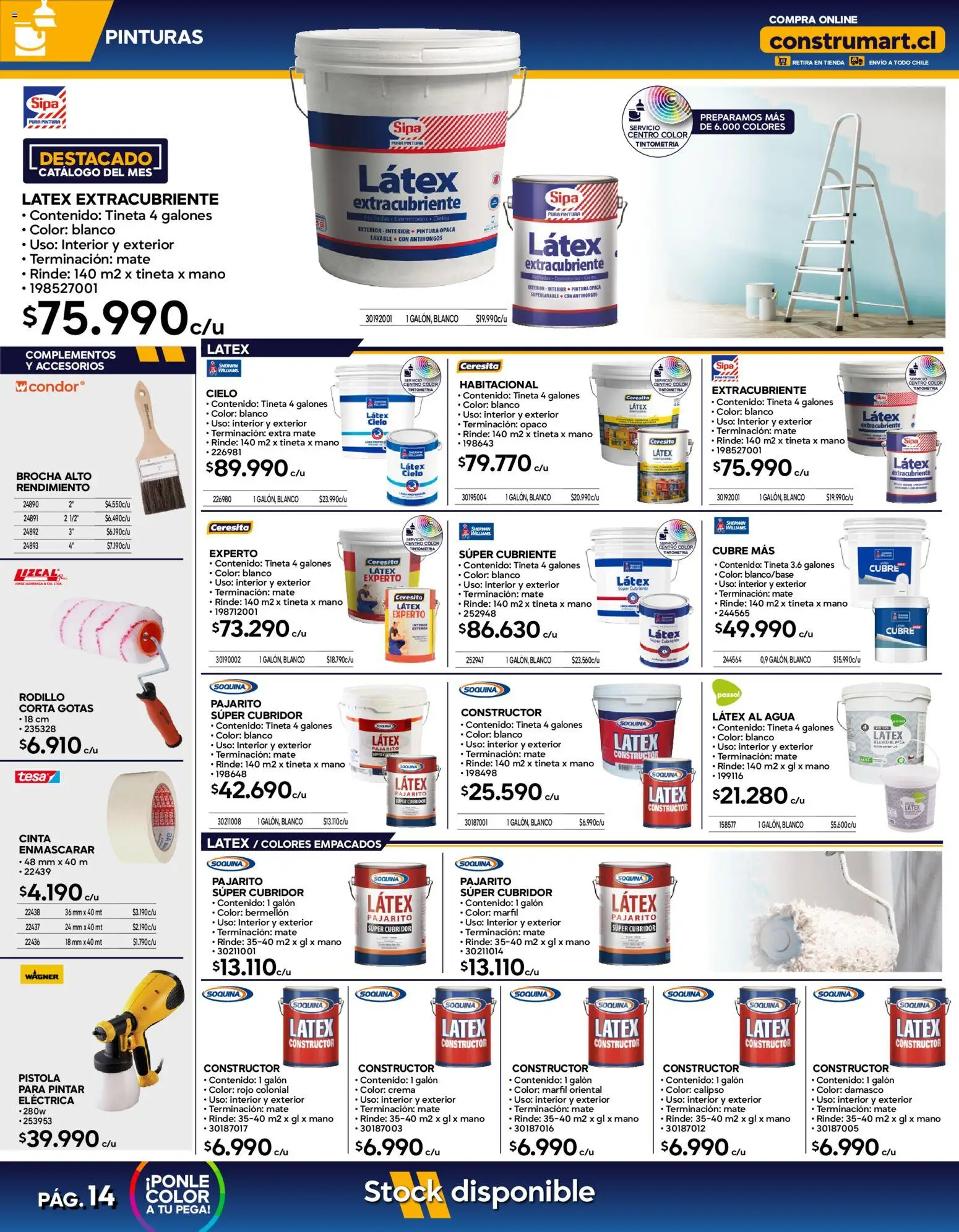 Construmart Ofertas │ válido desde el 01.03.2026 | Página: 14 | Productos: Agua, Cinta, Pintura, Crema