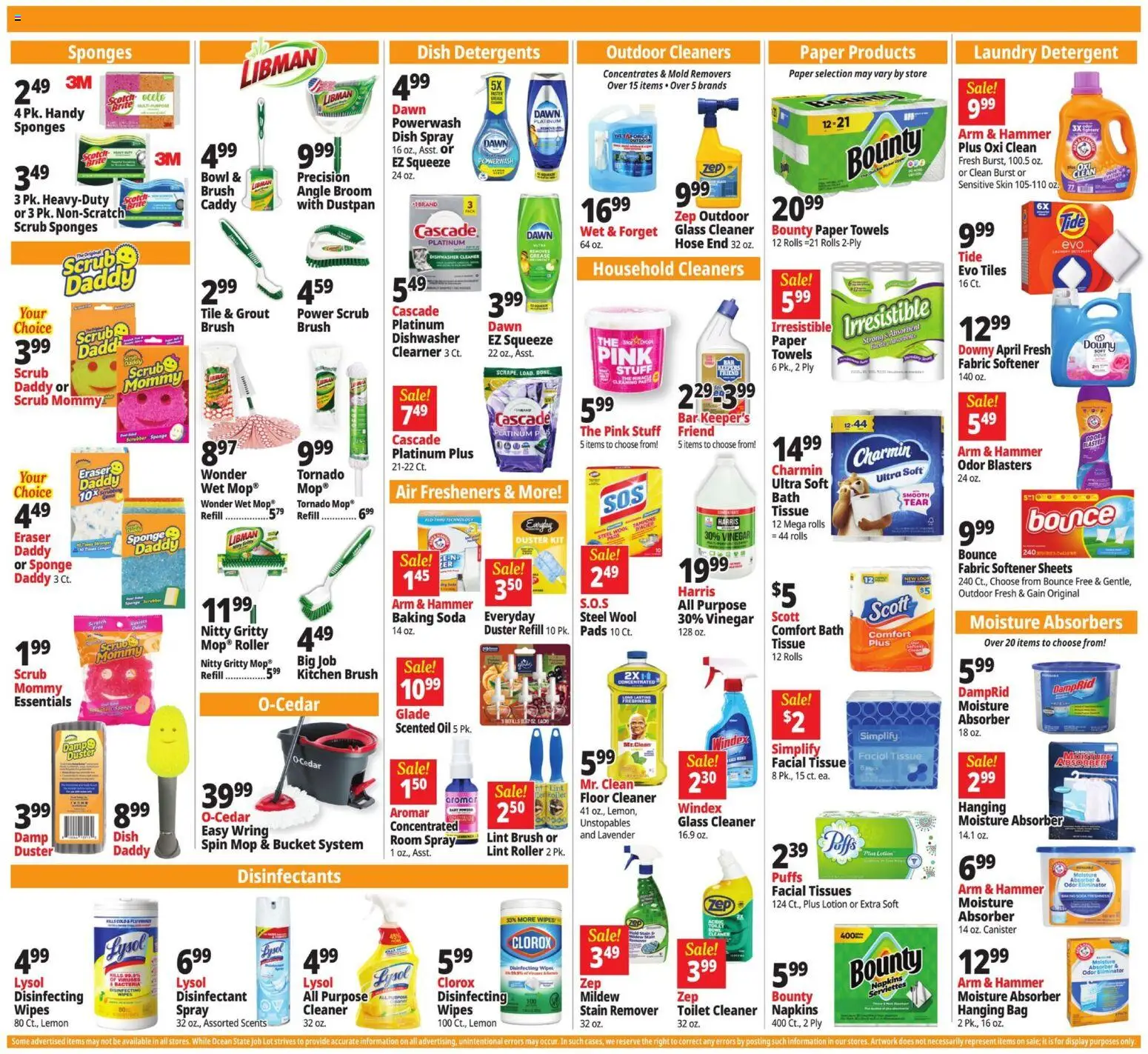 Ocean State Job Lot Weekly Ad - MA - valid from 08/20/2026 | Page: 16 | Products: Eraser, Brush, Hammer, Tissues