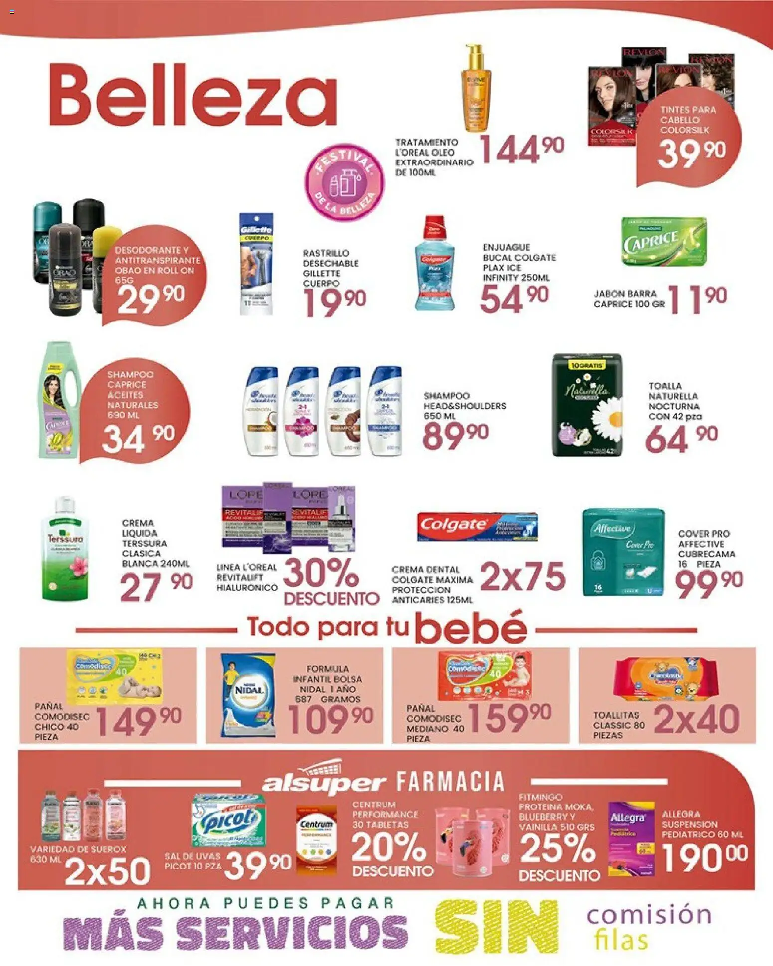 Nuevas ofertas de Alsuper válidas en toda la República Mexicana desde el 17.04.2026. ¡Encuentra las mejores ofertas en Alsuper folleto Chihuahua-Ciudad! | Página: 4 | Productos: Sal, Toalla, Barra, Body