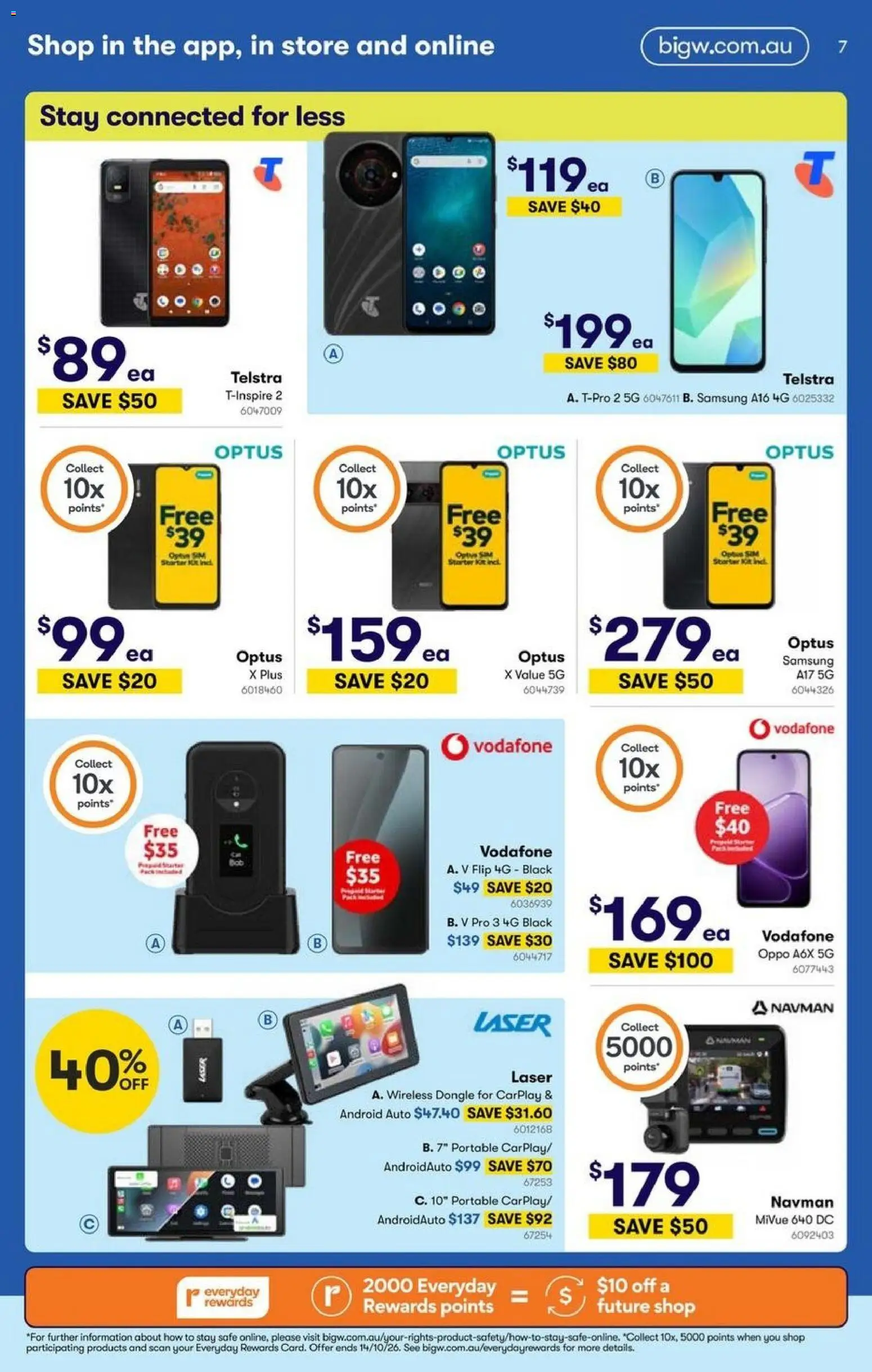 Big W catalogue - valid from 01/10/2026 | Page: 7 | Products: Portable, Safe