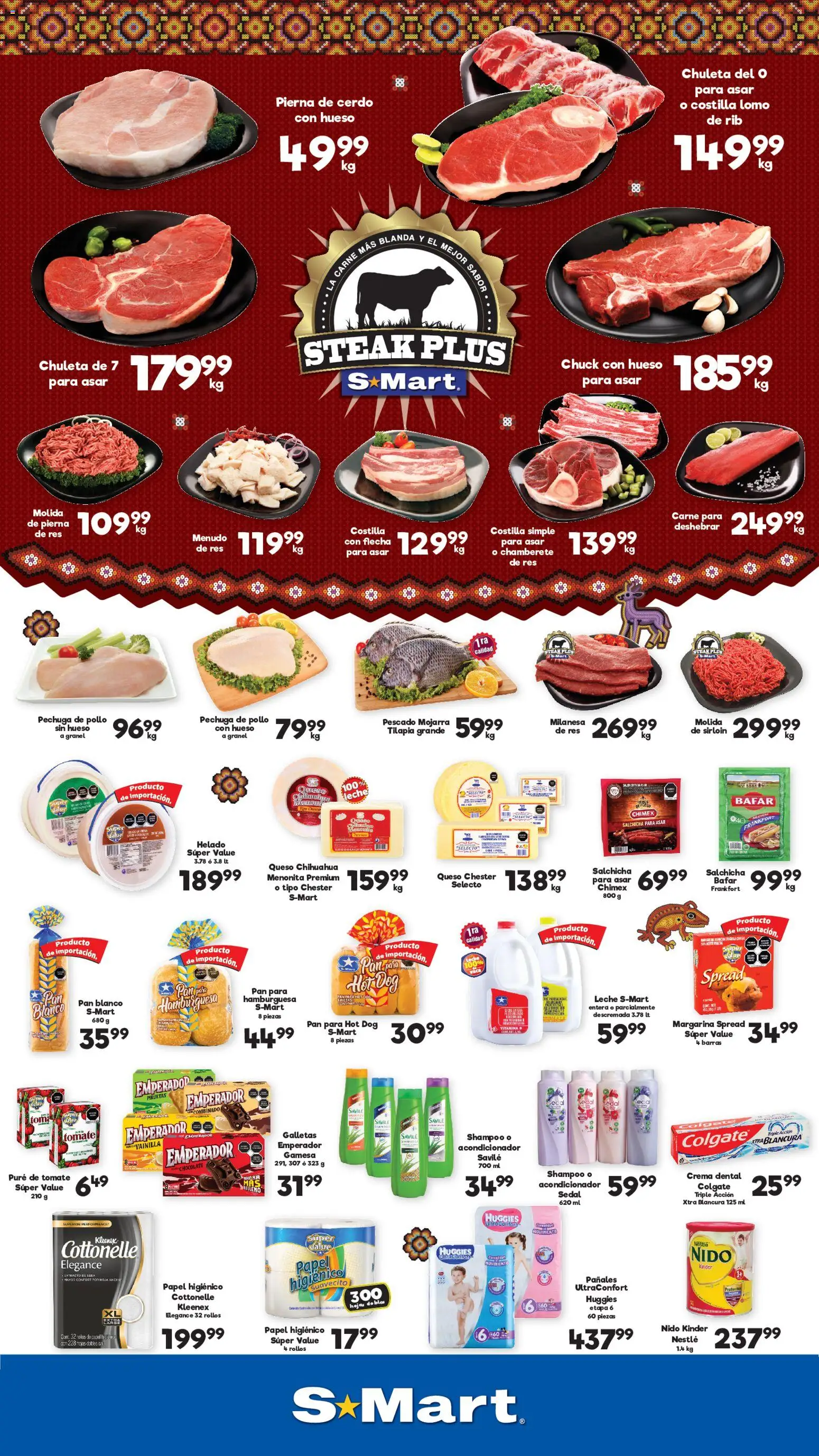 Nuevas ofertas de S-Mart válidas en toda la República Mexicana desde el 04/09/2026. ¡Encuentra las mejores ofertas en S-Mart folleto! | Página: 1