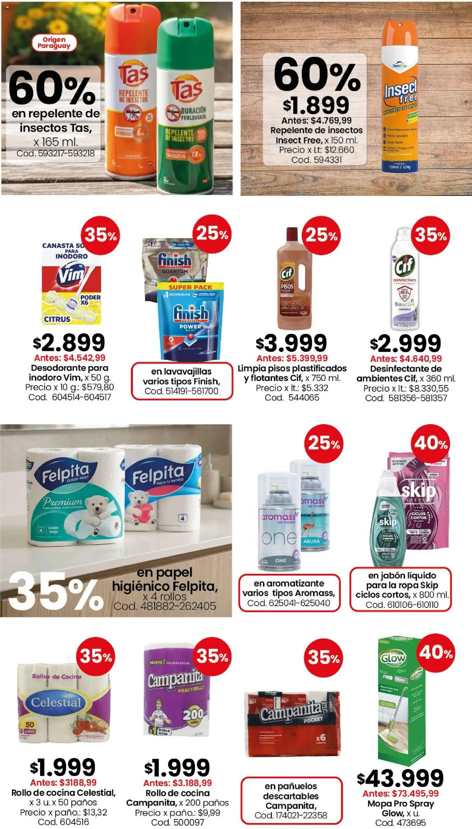 Coto - Perfumería y limpieza │ válido desde el 06/07/2026 | Página: 3 | Productos: Repelente, Desinfectante, Desodorante, Canasta