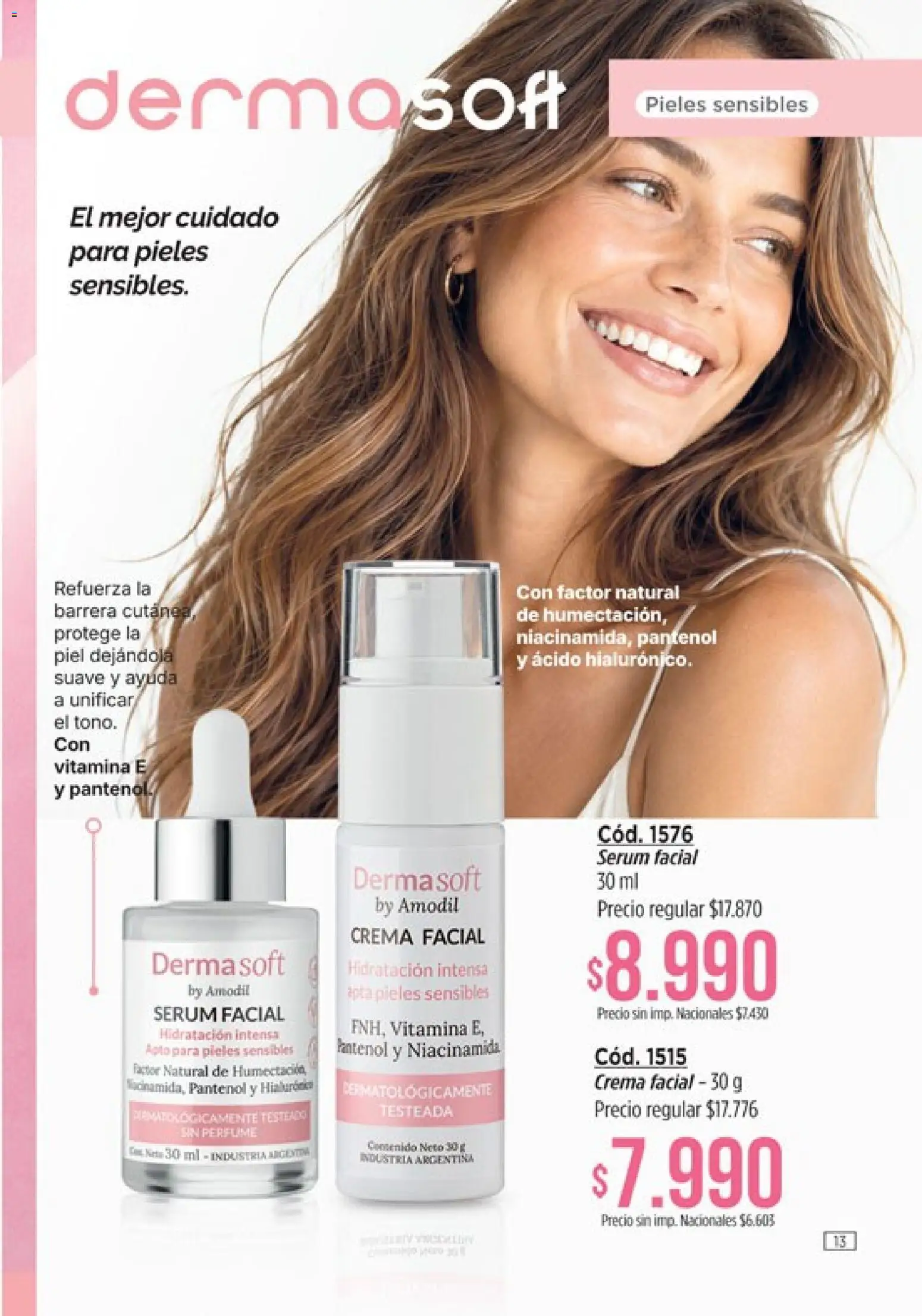 Catálogo Amodil Campaña 12 │ válido desde el 30/06/2026 | Página: 13 | Productos: Perfume, Serum, Crema