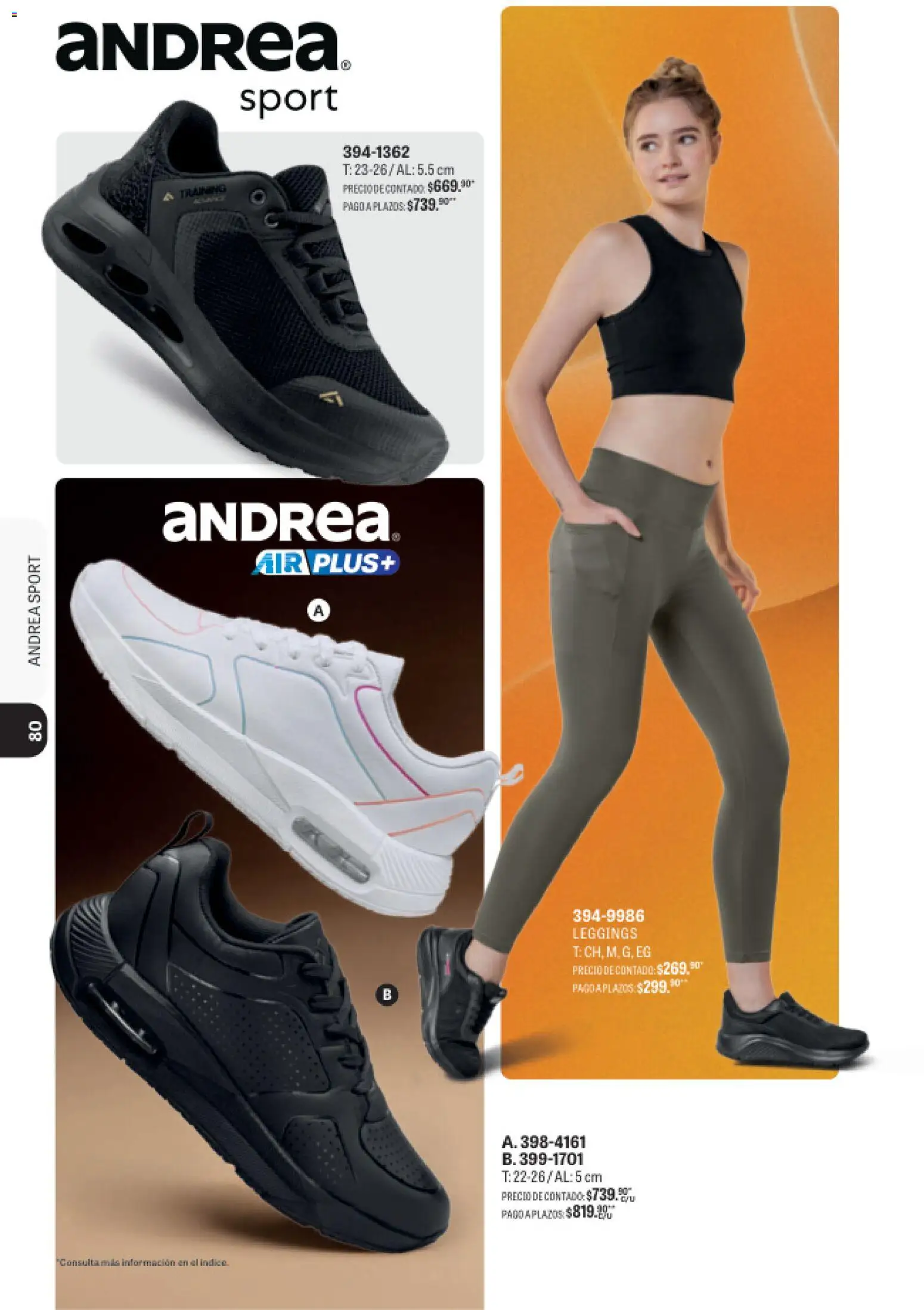 Nuevas ofertas de Andrea válidas en toda la República Mexicana desde el 23/08/2026. ¡Encuentra las mejores ofertas en Andrea catálogo Sport! | Página: 69 | Productos: Leggings