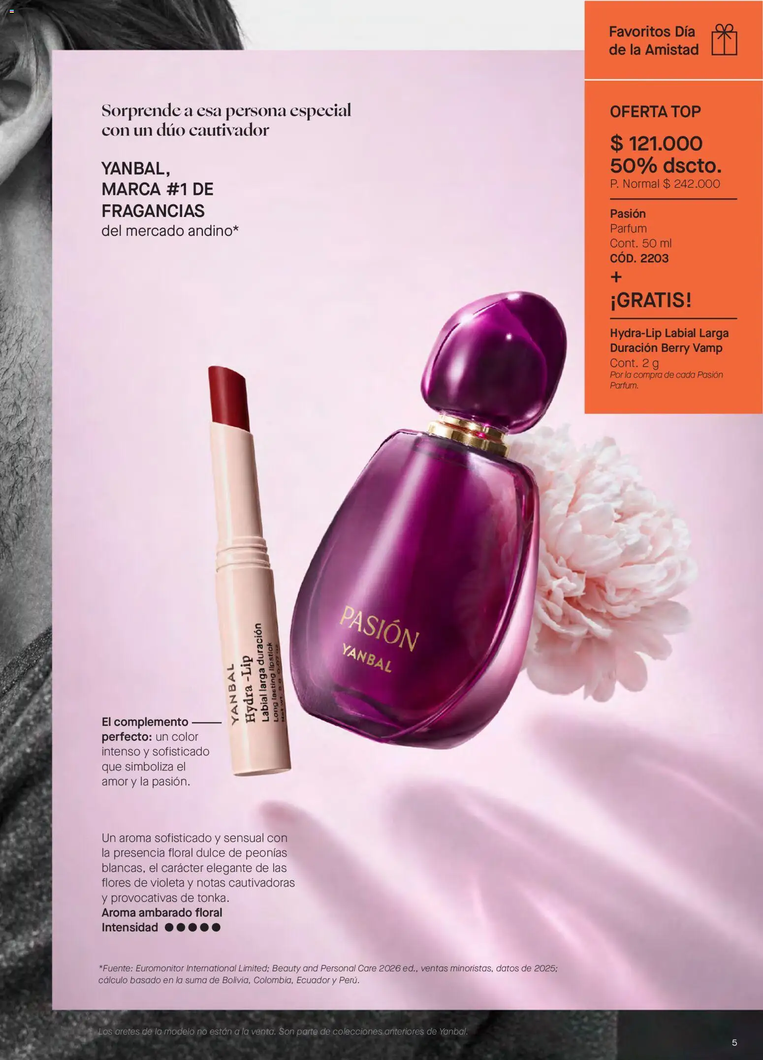 Yanbal revista - valida desde el 15/08/2026 | Página: 5 | Productos: Aretes, Flores, Top