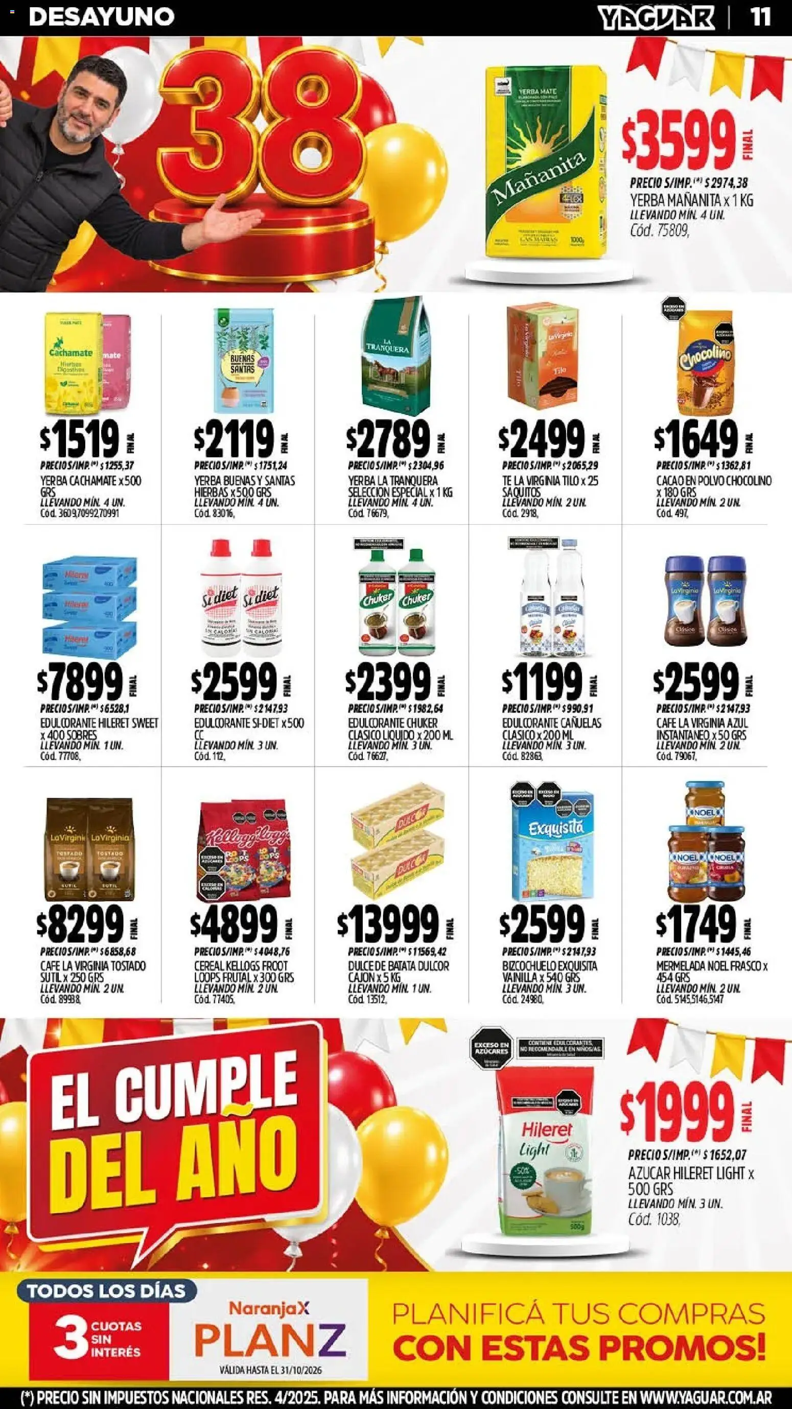 Yaguar - Oferta Semanal Córdoba │ válido desde el 26/10/2026 | Página: 12