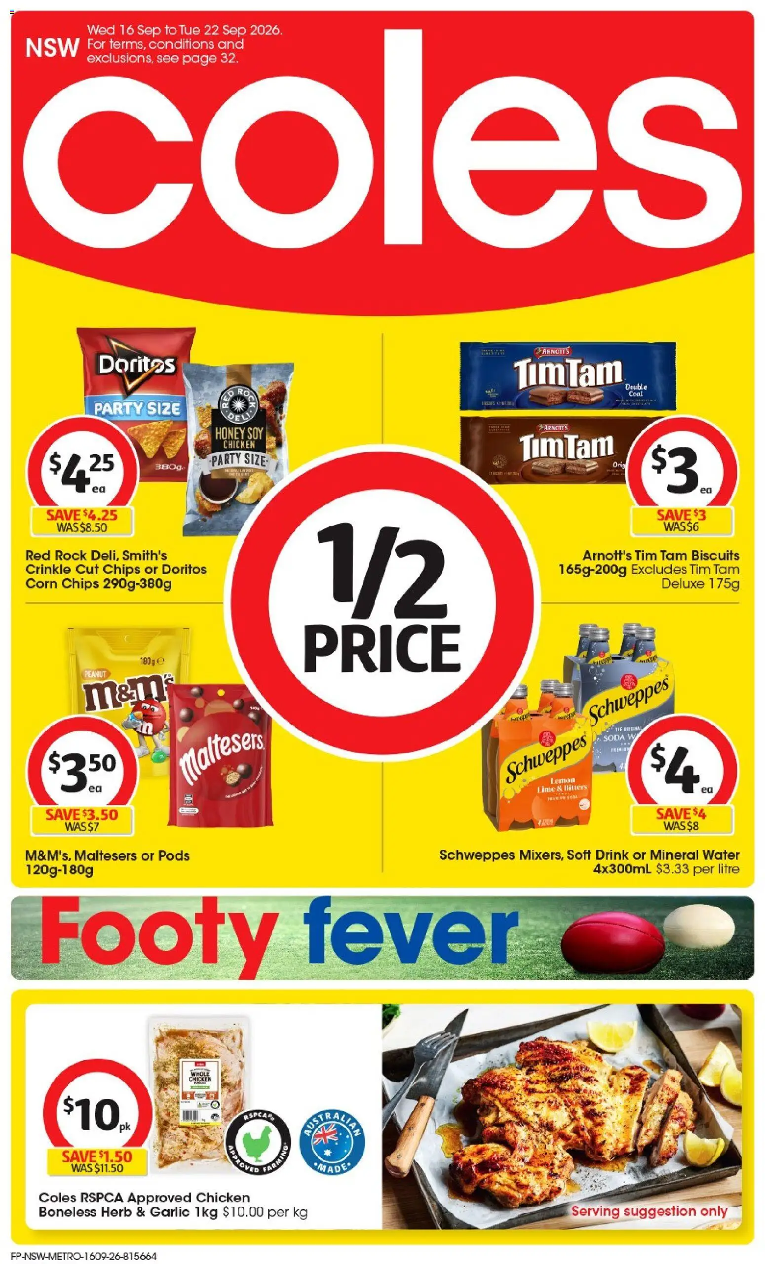 Coles catalogue - valid from 16/09/2026 | Page: 2 | Products: Corn, Honey, Water, Garlic