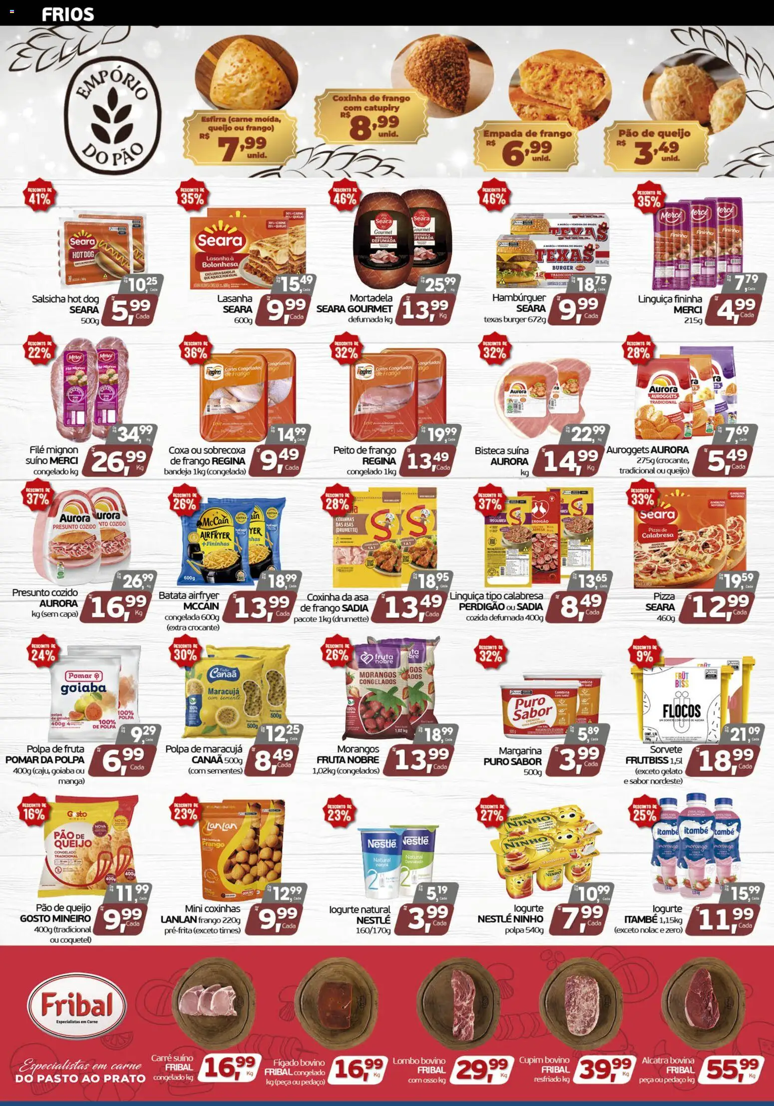 Cometa Supermercados Folheto - válido de 27/08/2026 | Página: 3 | Produtos: Goiaba, Queijo, Mortadela, Bandeja
