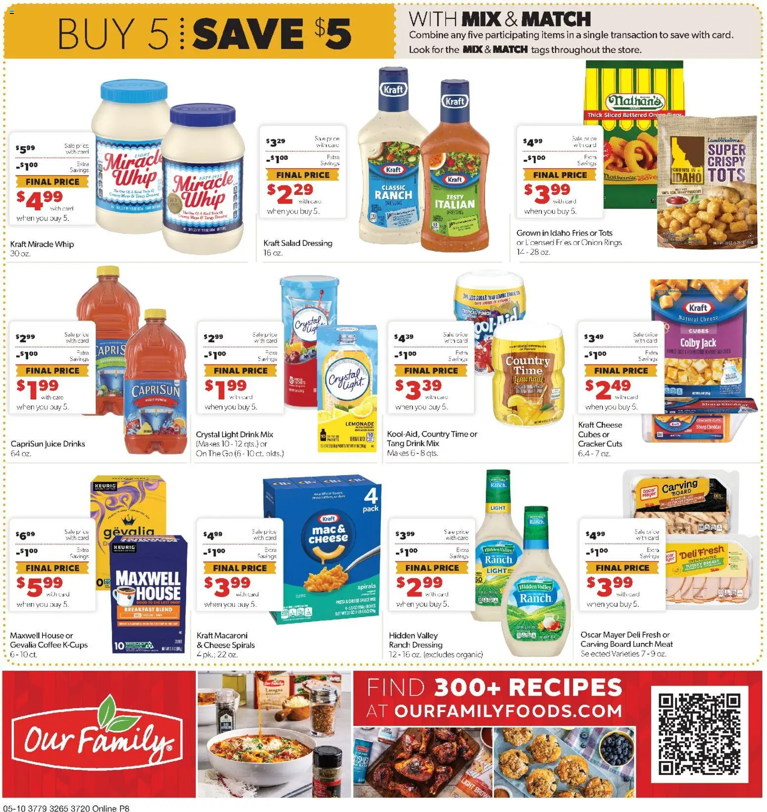 Family Fare Weekly Ad - IA - valid from 10.05.2026 | Page: 5 | Products: Vitamin, Cheese, Coffee, Pasta