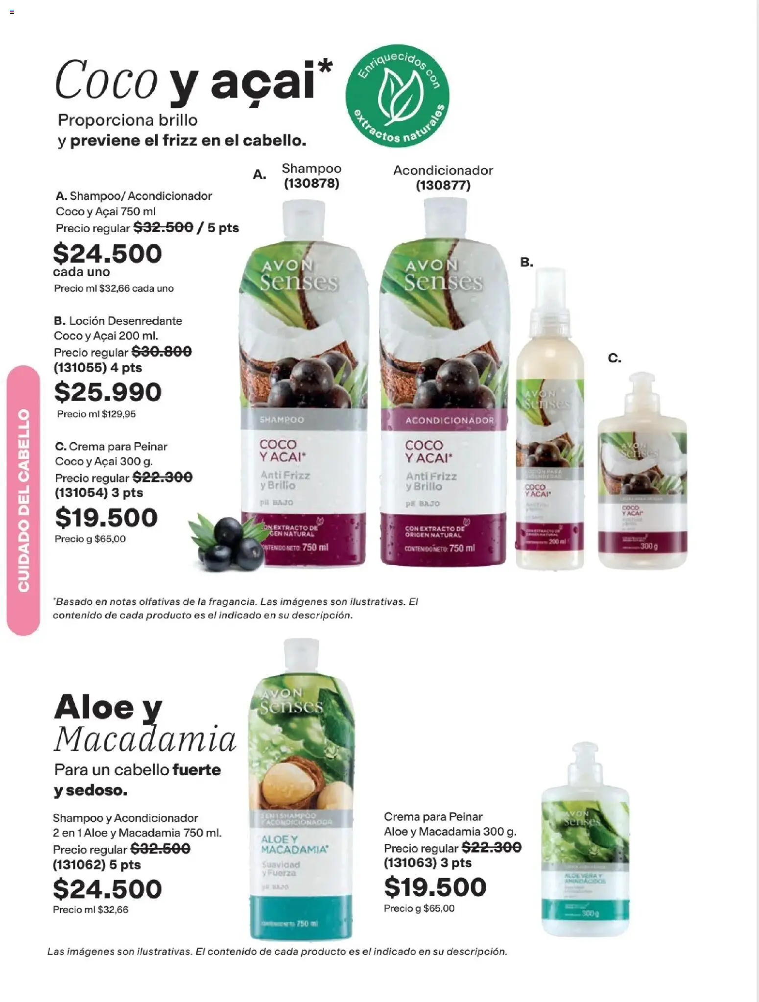 Avon revista - valida desde el 15.06.2026 | Página: 191 | Productos: Brillo, Loción, Coco, Acondicionador