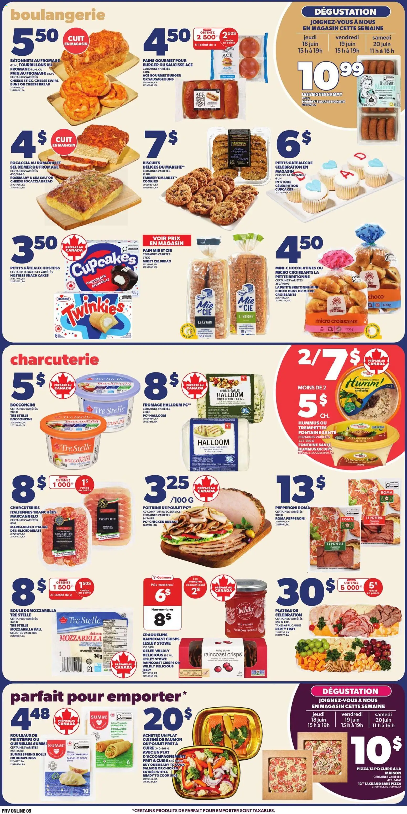 Provigo flyer valid from 18.06.2026 | Page: 6 | Products: Cookies, Bread, Chocolate, Chicken