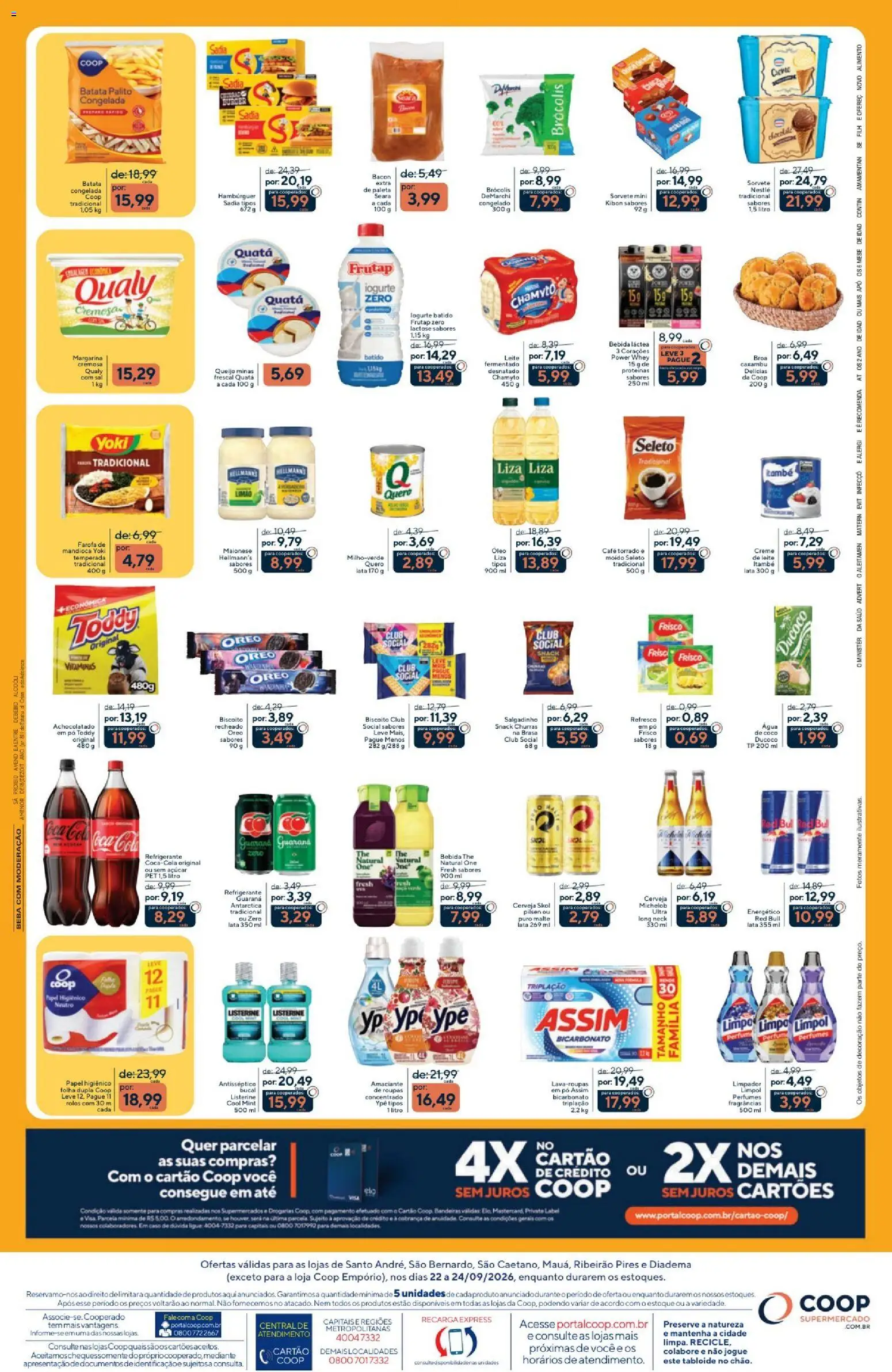 Coop Folheto - válido de 22/09/2026 | Página: 2 | Produtos: Coco, Iogurte, Café, Açúcar
