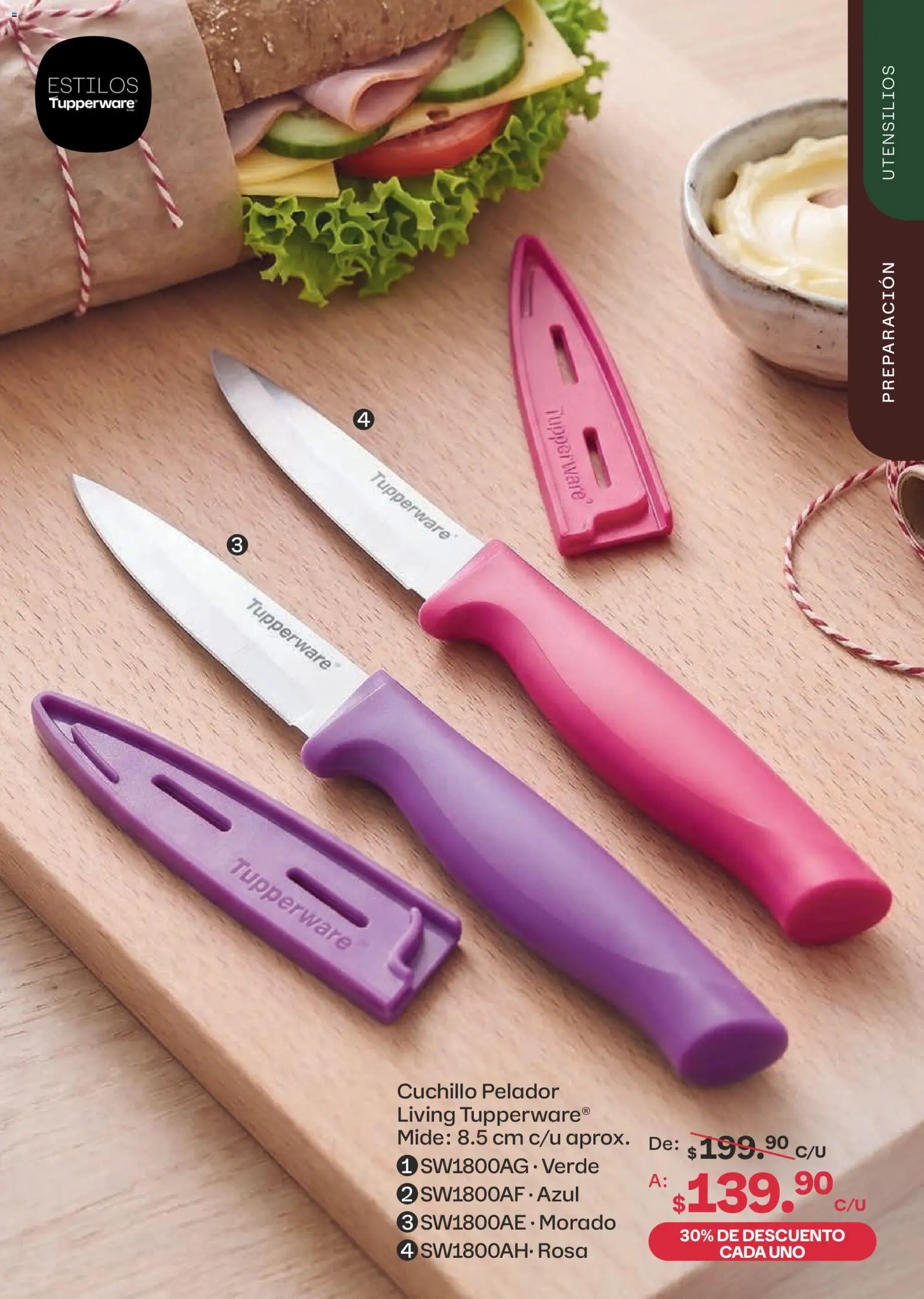 Nuevas ofertas de Tupperware válidas en toda la República Mexicana desde el 07/09/2026. ¡Encuentra las mejores ofertas en Tupperware catálogo! | Página: 99 | Productos: Pelador, Cuchillo
