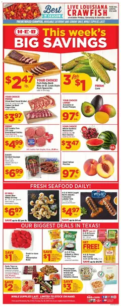 Preview of H-E-B weekly ads valid from 20.05.2026